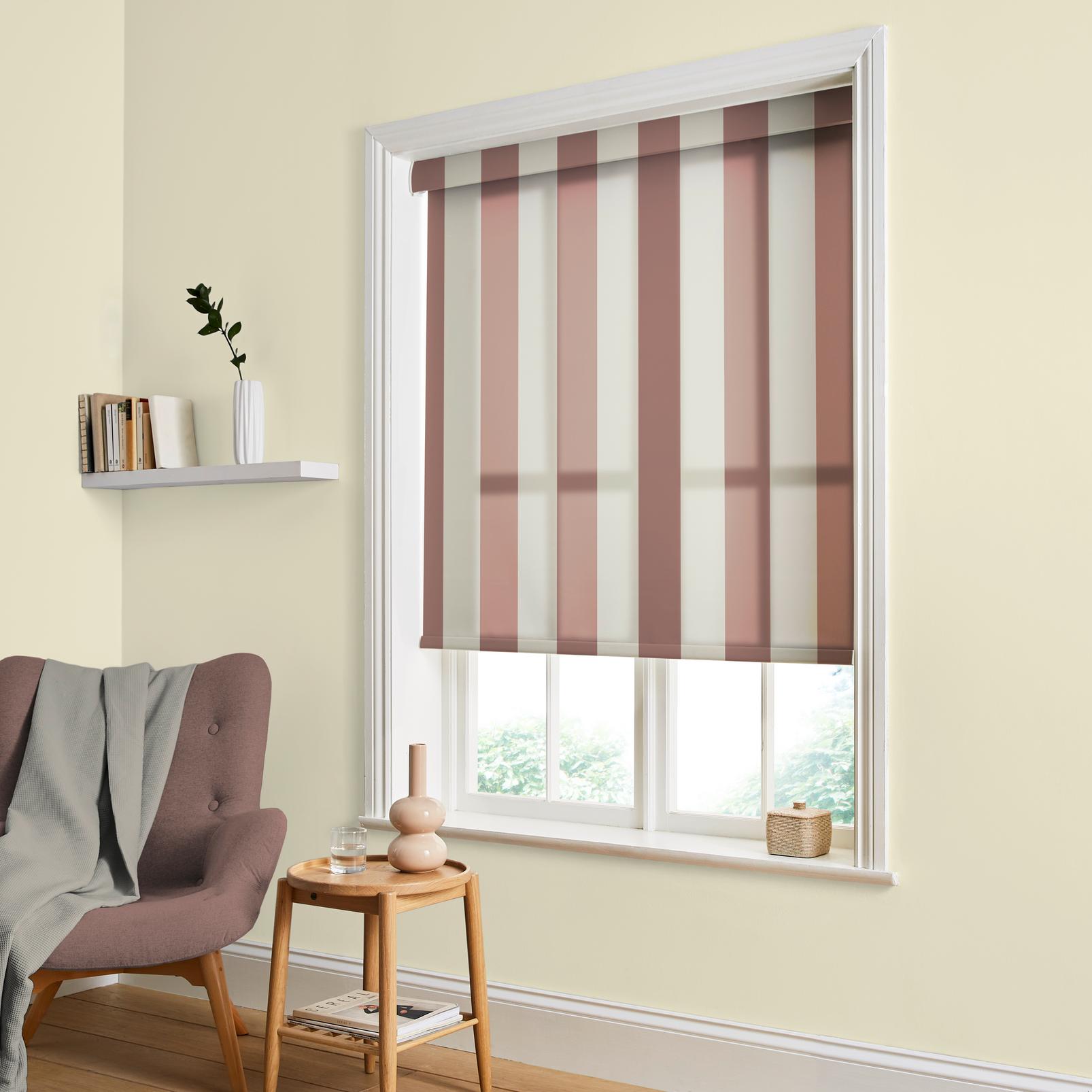 Équilibre Stripe Mauve Roller Blind - 142618rol_ROOMSET_01.jpg