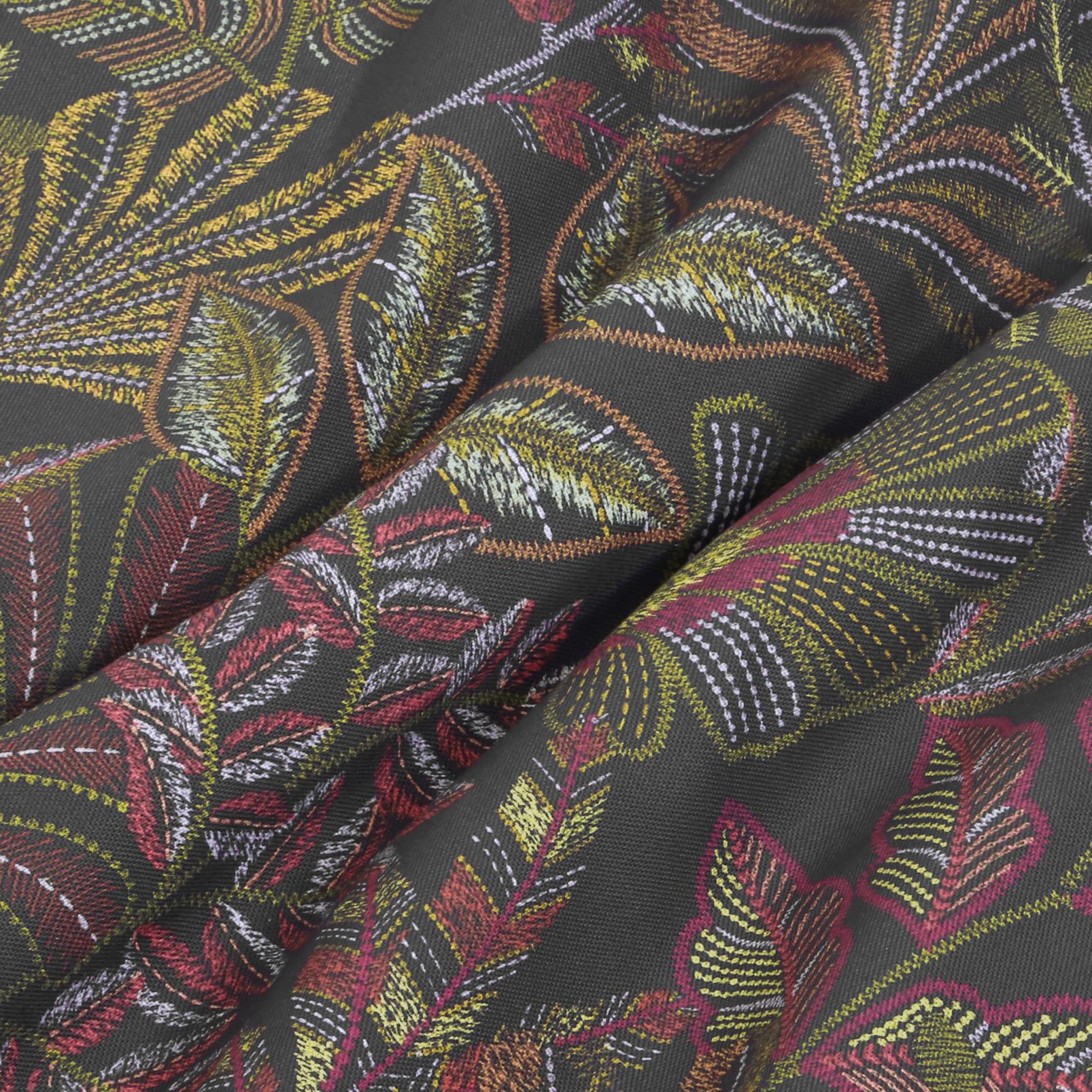 Vendura Weave Black & Damson Roman Blind - 142567rom_FABRIC_01.jpg