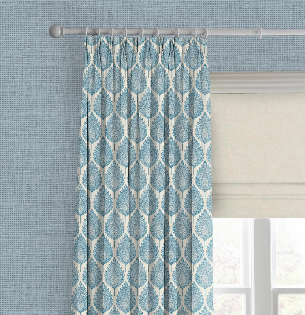 Flame Leaf Blue Curtain - 142549cur_CAMEO_01.jpg