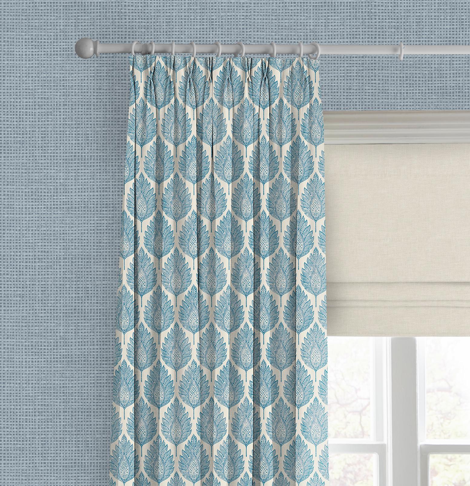 Flame Leaf Blue Curtain - 142549cur_CAMEO_01.jpg