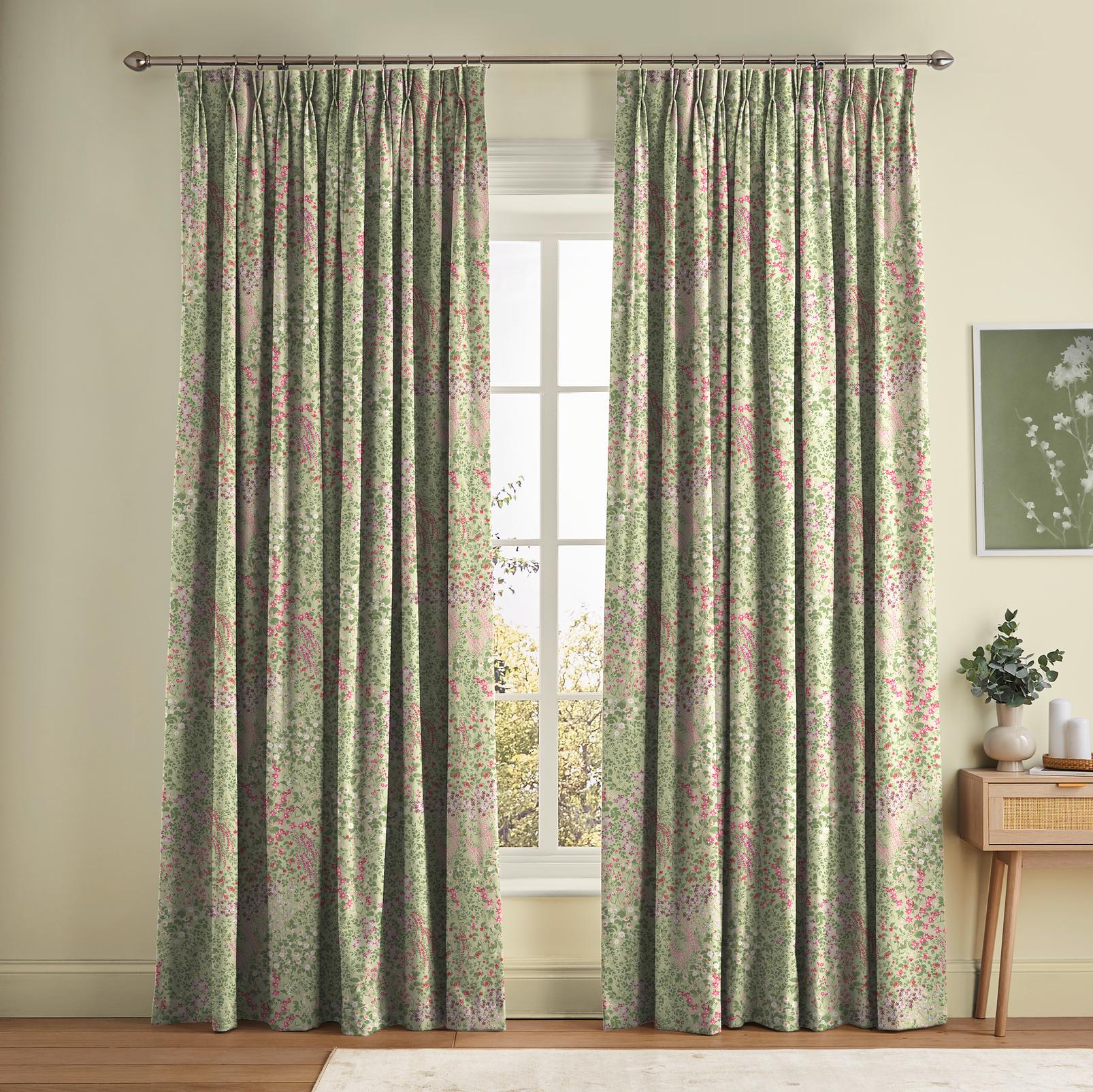 Painterly Flora Sage Curtain - 142565cur_ROOMSET_01.jpg