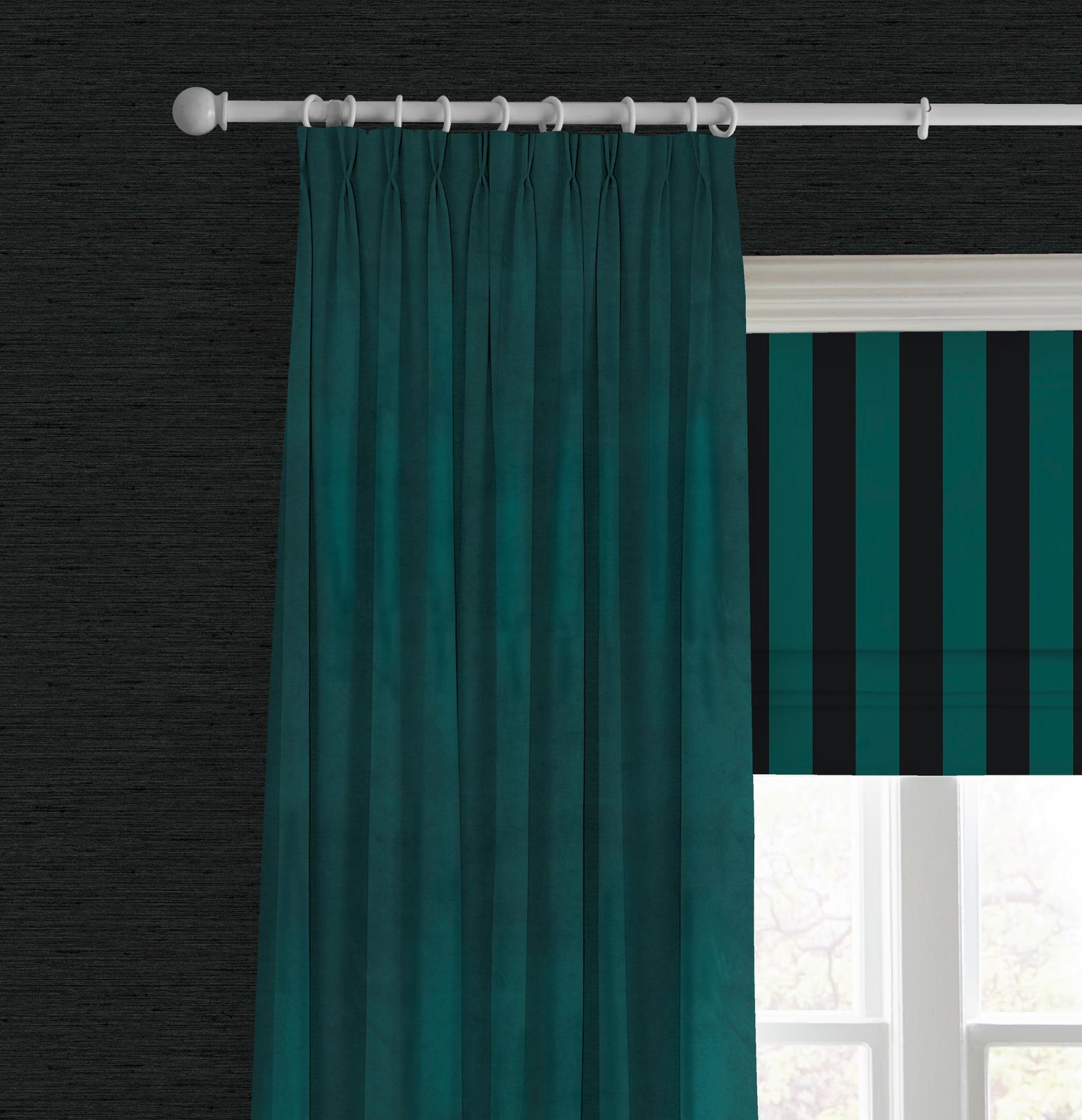 Équilibre Stripe Navy Roman Blind - 142555rom_CAMEO_01.jpg