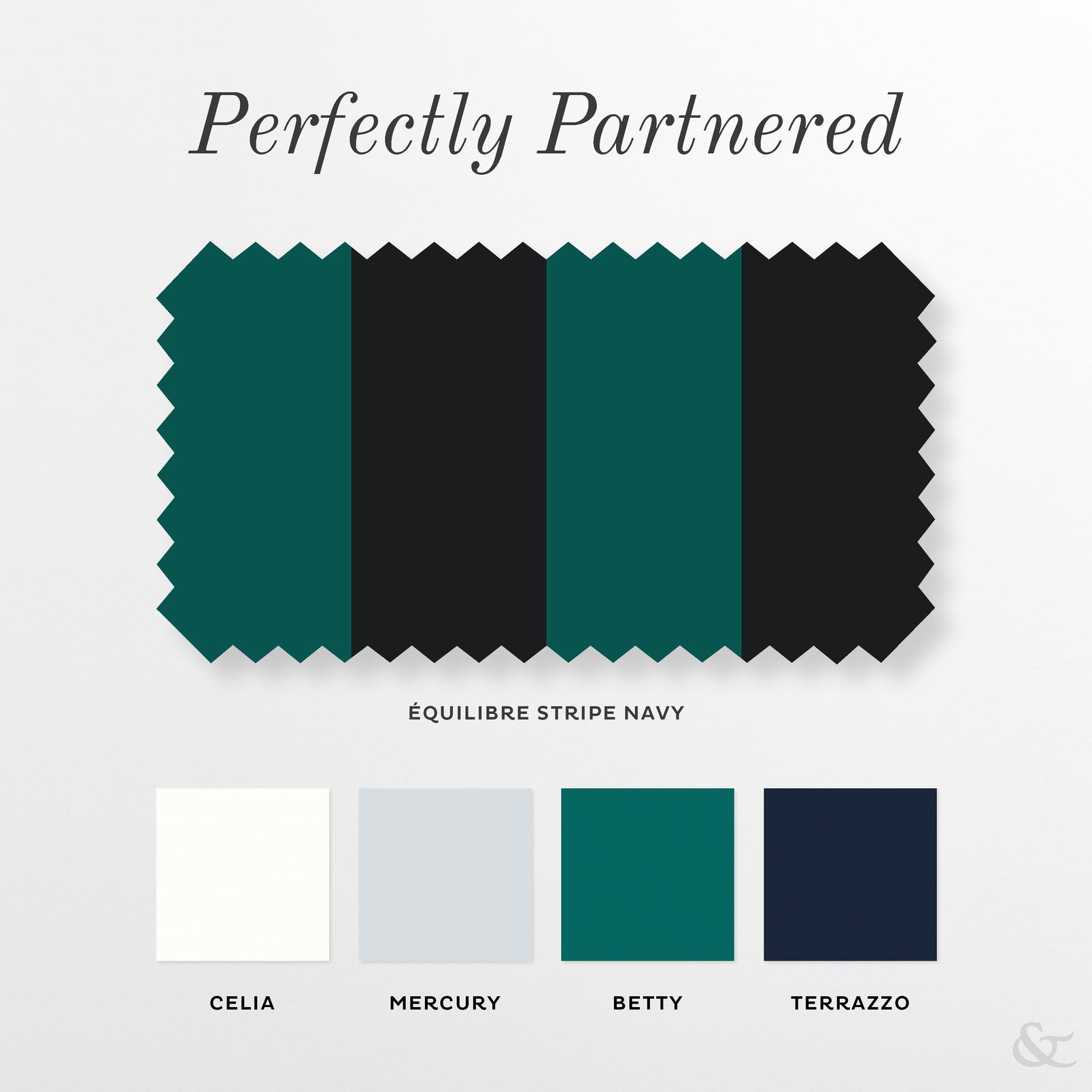 Équilibre Stripe Navy Roman Blind - 142555rom_COORDINATES_01.jpg