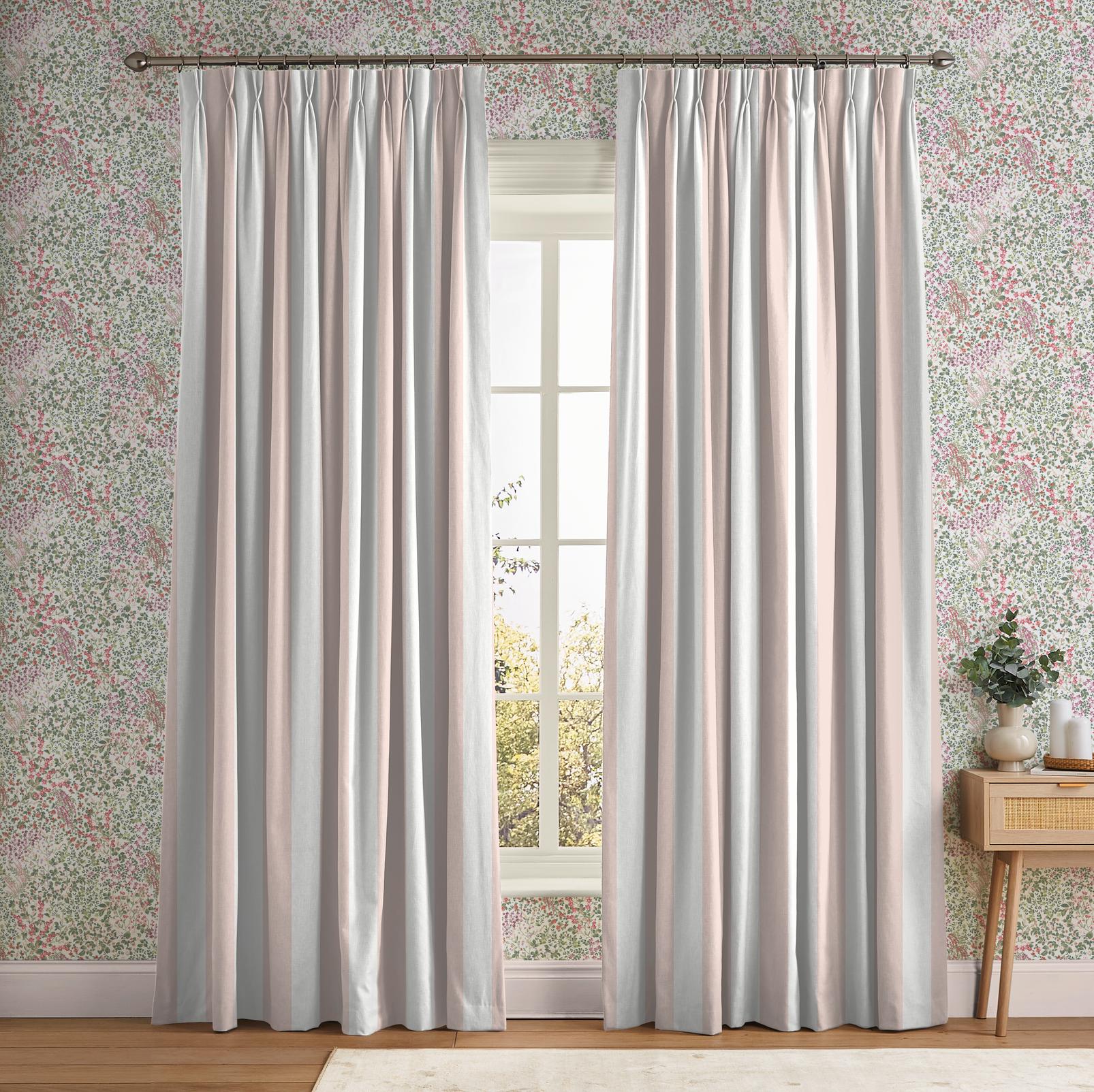 Équilibre Stripe Pink Curtain - 142558cur_ROOMSET_01.jpg
