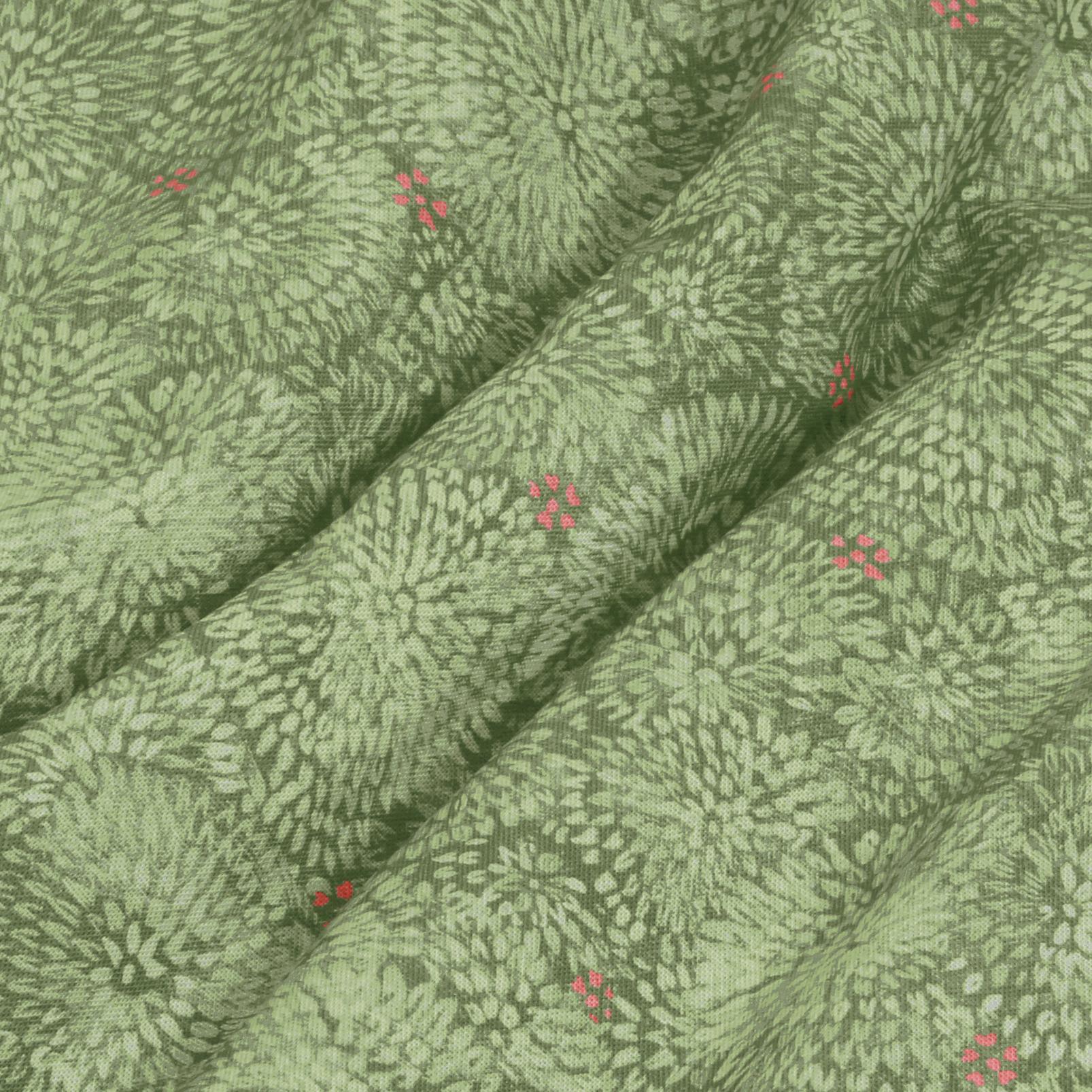 Above the Canopy Sage Roman Blind fabric close up image