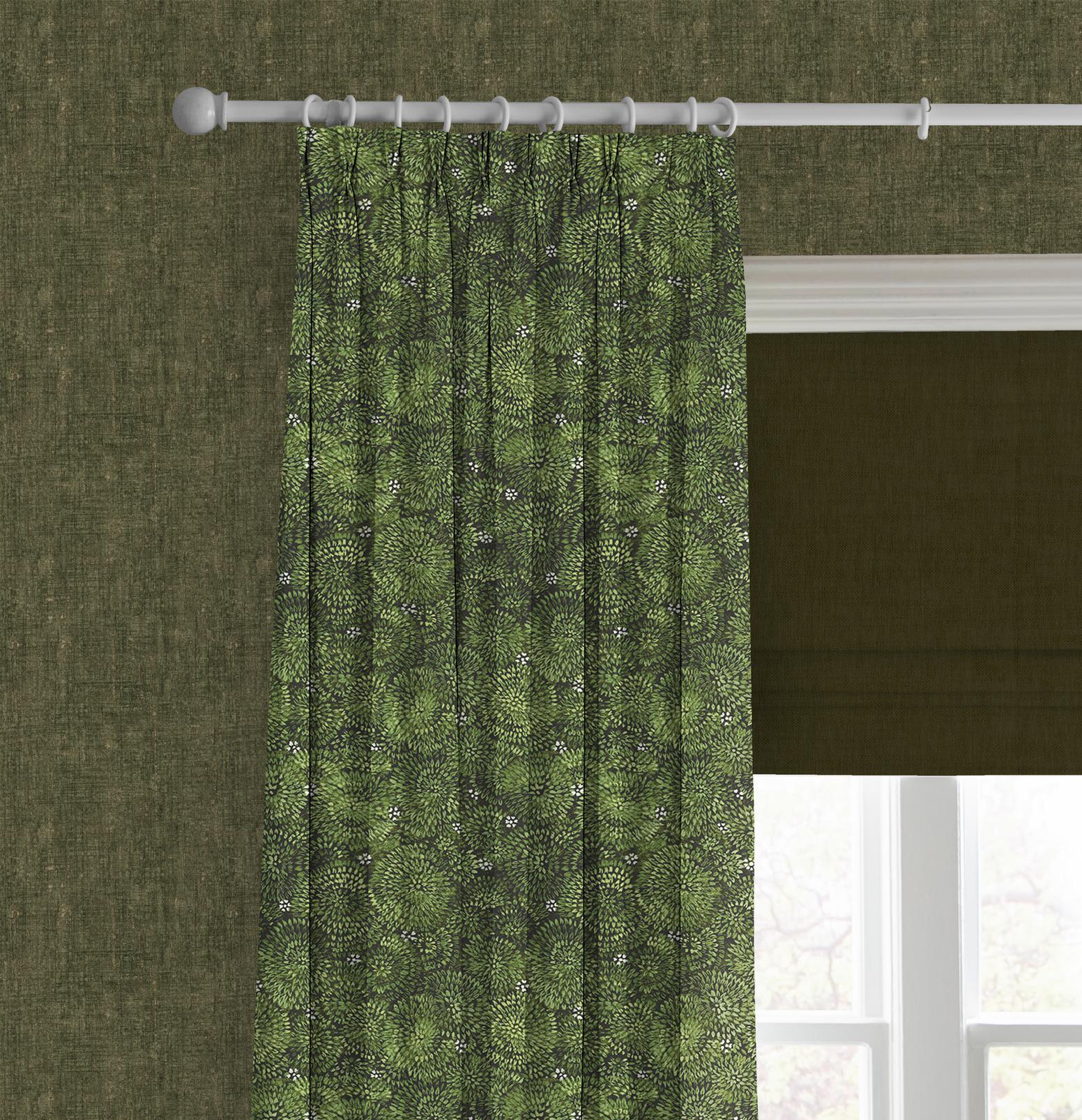 Above the Canopy Bottle Green Curtain - 142551cur_CAMEO_01.jpg