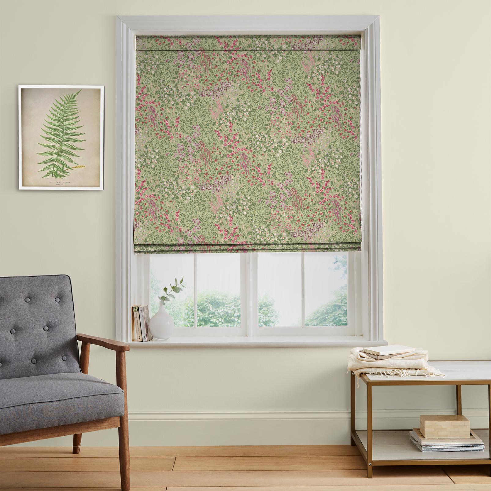 Painterly Flora Sage Roman Blind - 142565rom_ROOMSET_01.jpg