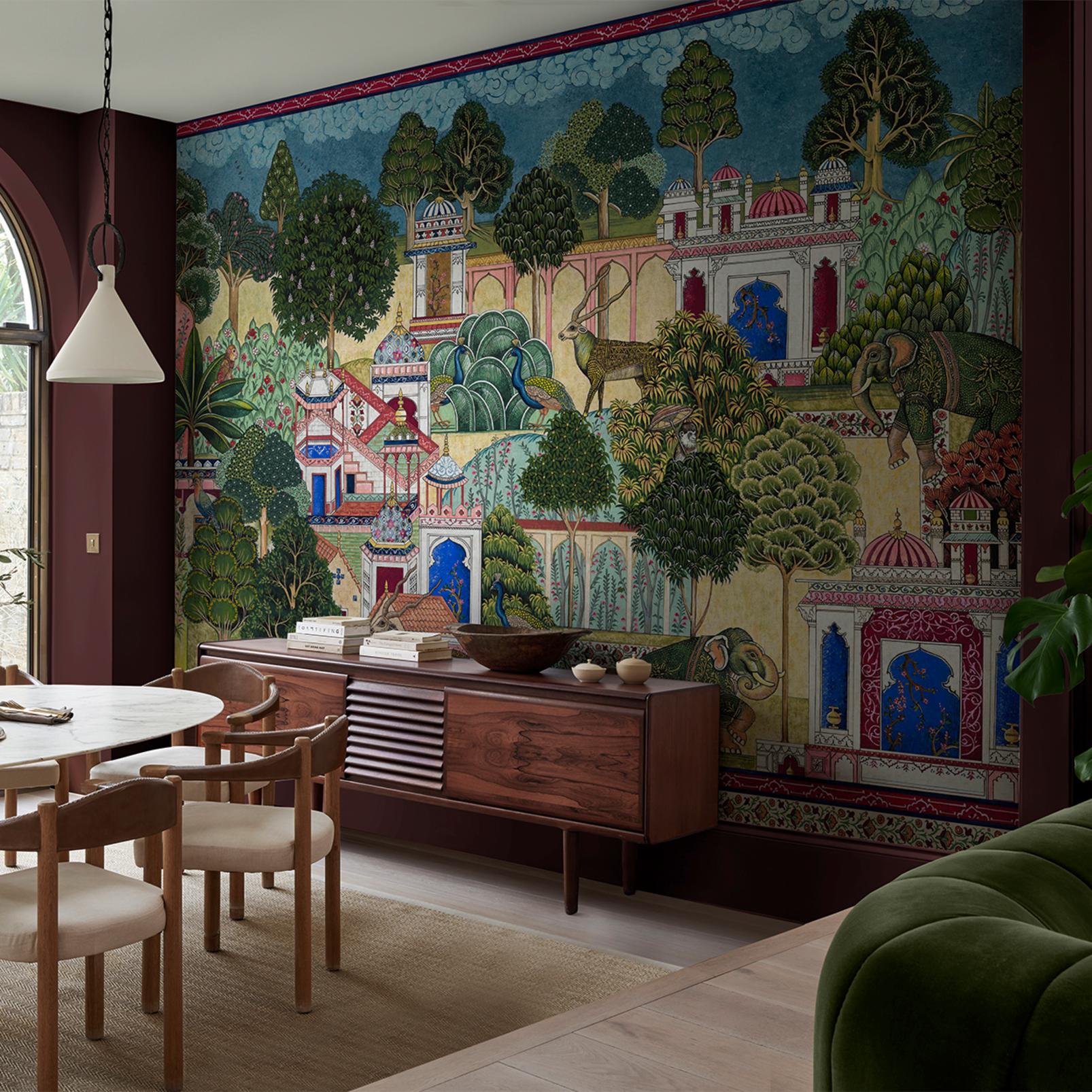 Eternal City Bespoke Mural in a Roomset