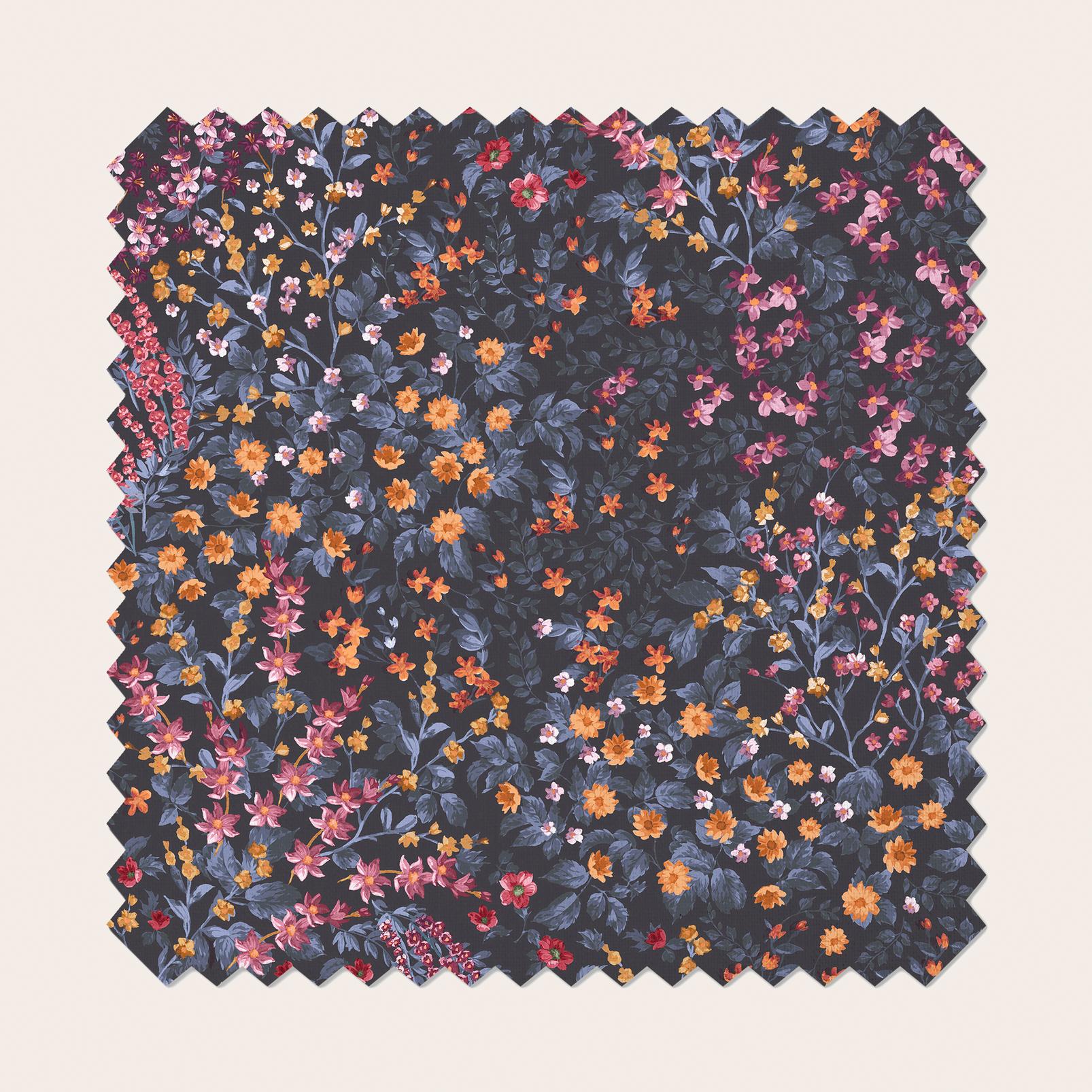 Painterly Flora Blue and Pink Roller Blind - 142627rol_TILE_01.jpg