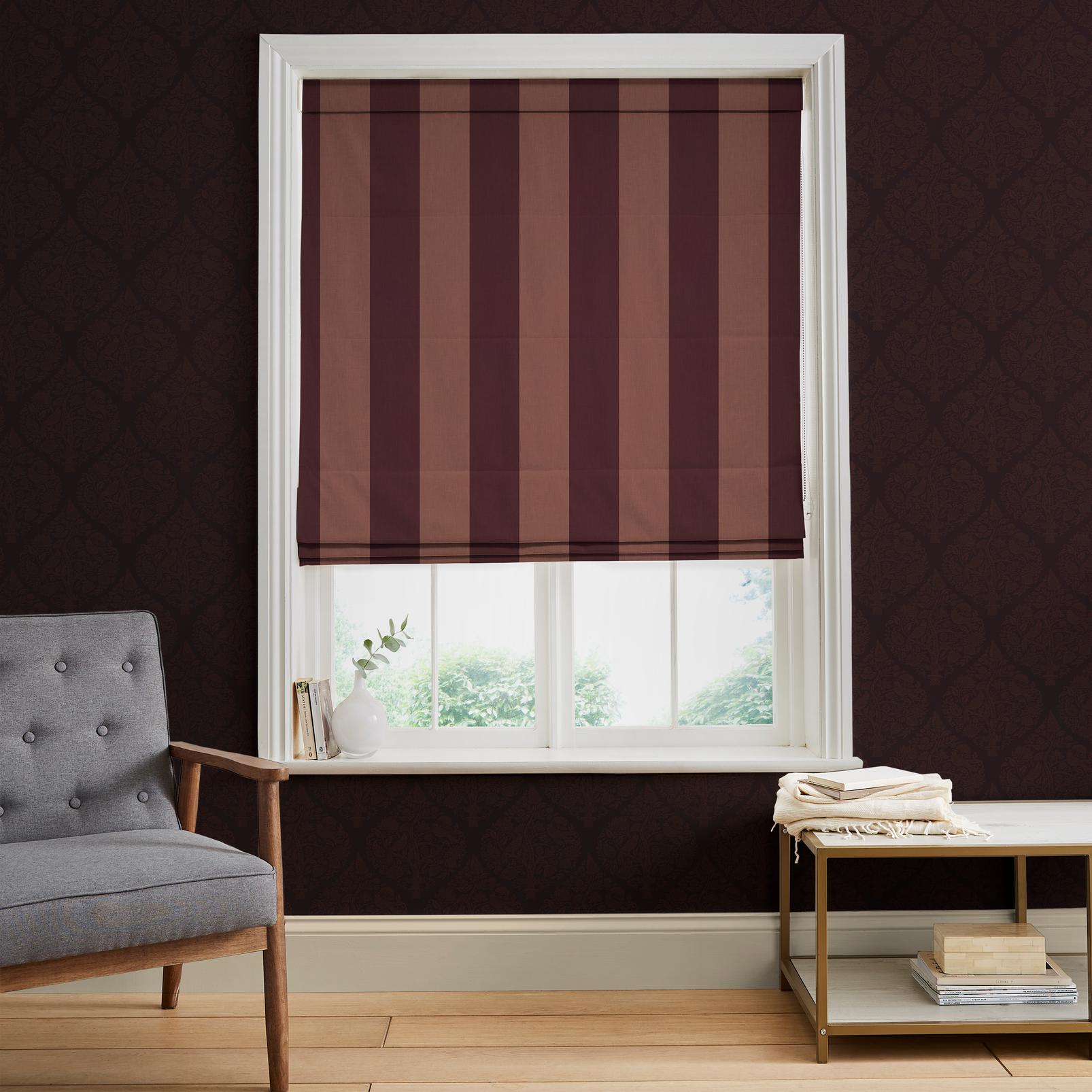Équilibre Stripe Purple Roman Blind - 142561rom_ROOMSET_01.jpg