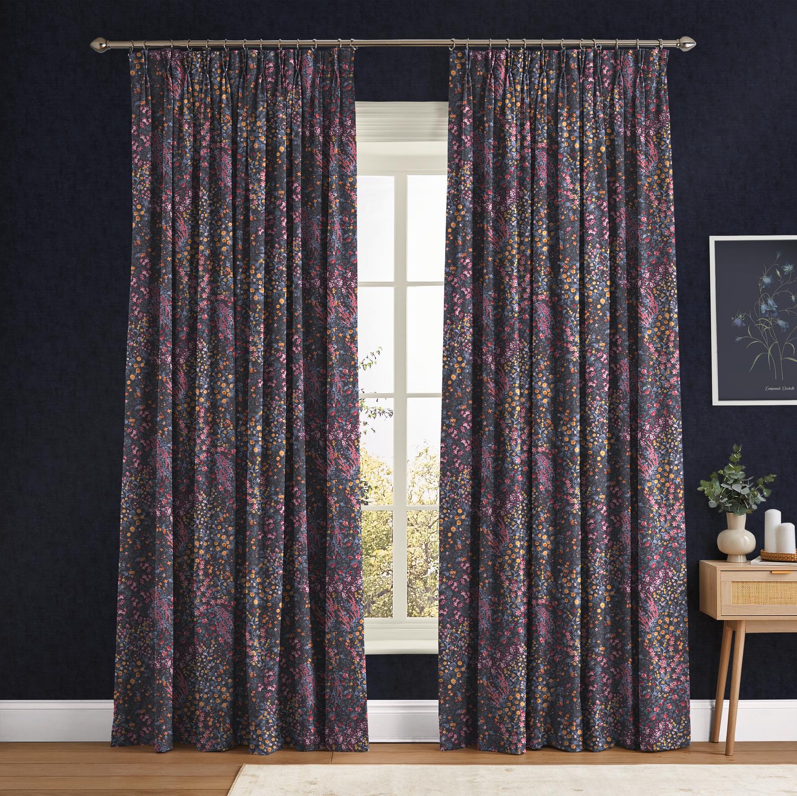 Painterly Flora Blue & Pink Curtain - 142563cur_ROOMSET_01.jpg
