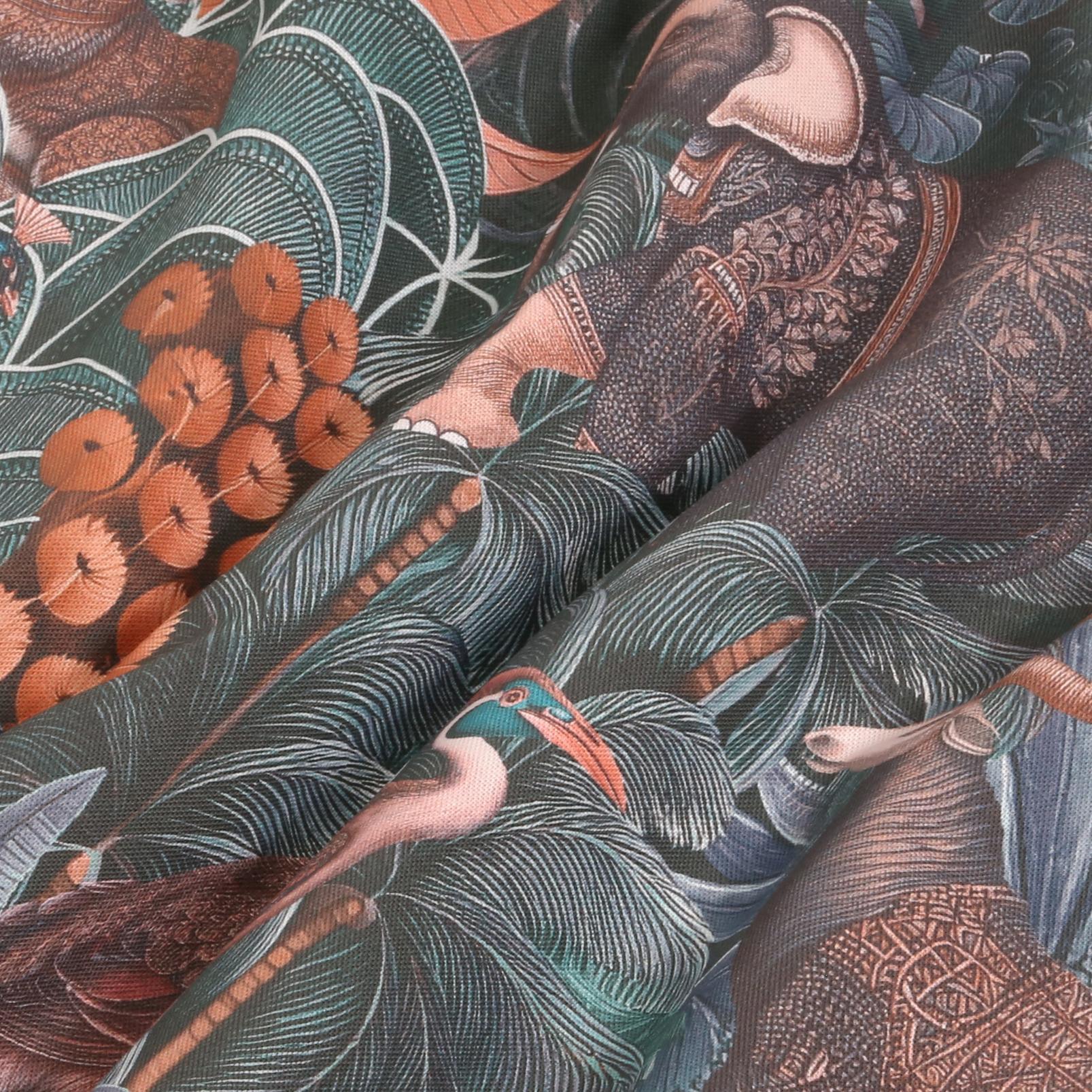 Jungle Jamboree Navy Curtain - 142554cur_FABRIC_01.jpg