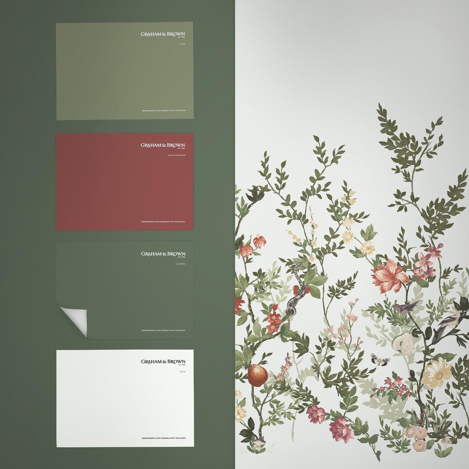 Allurium Soft Pink Bespoke Mural flatlay image