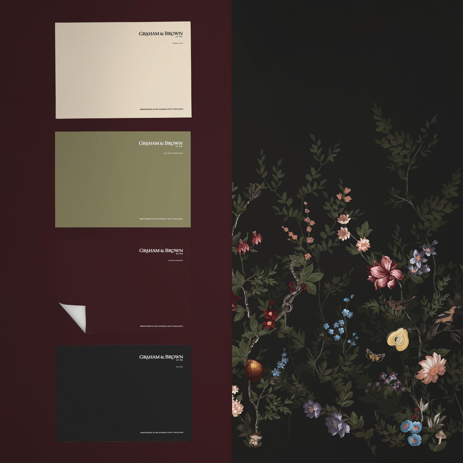 Allurium Night Bespoke Mural flatlay image