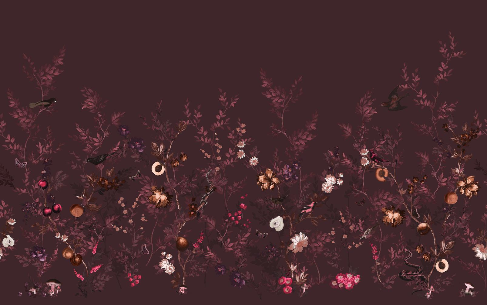 Allurium Damson Bespoke Mural design