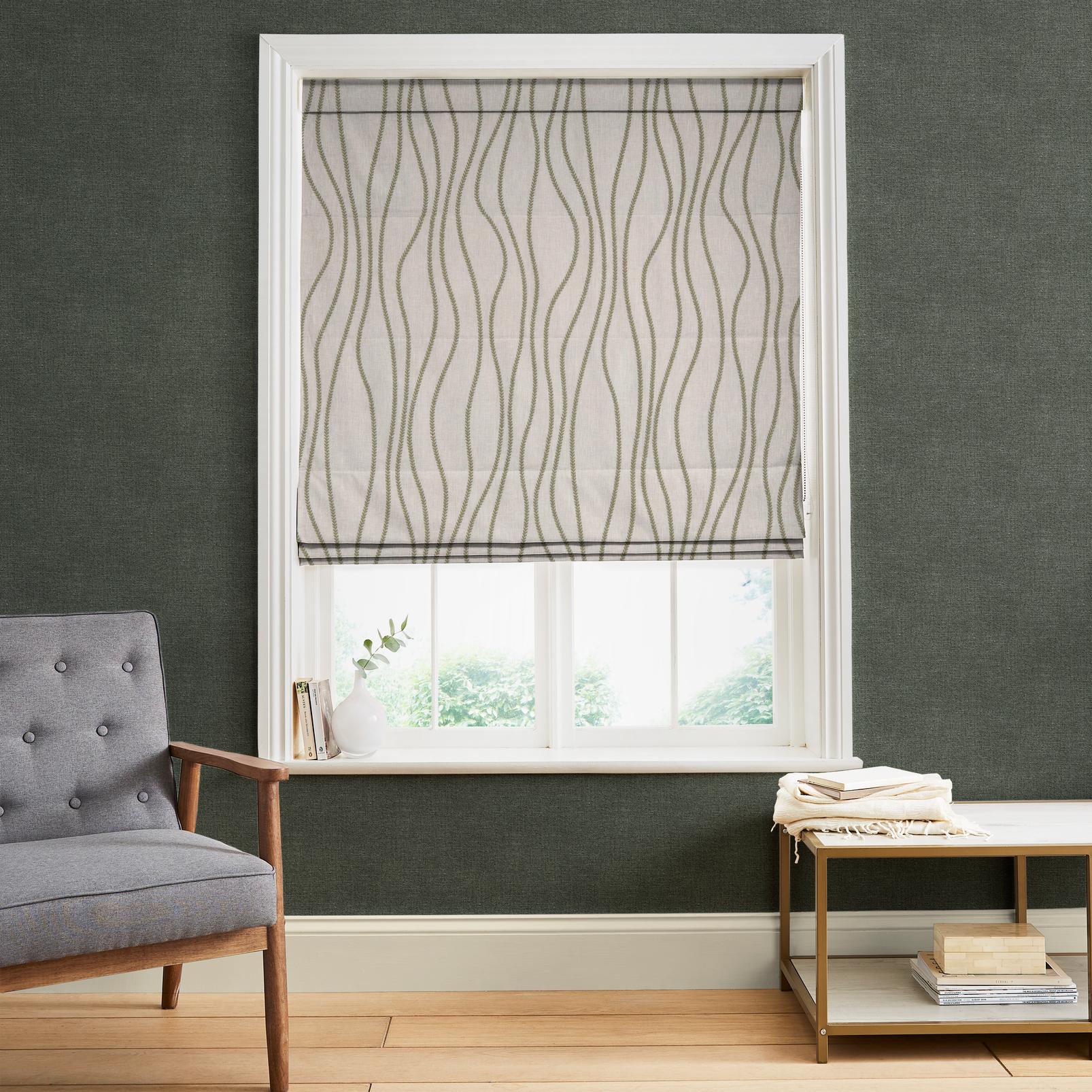 Amara Moss Roman Blind in a Roomset