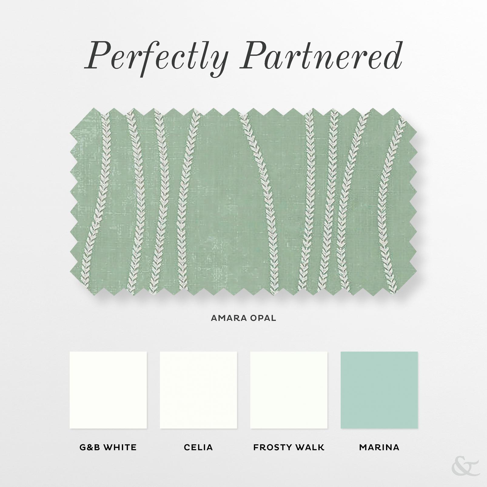 Amara Opal Roman Blind perfectly partnered products