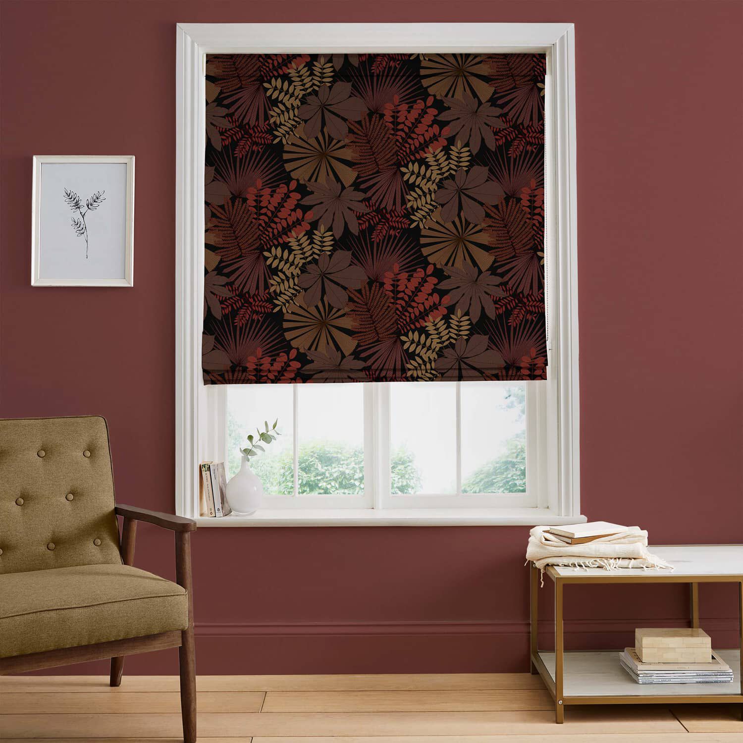 Bohemia Alizarin Roman Blind