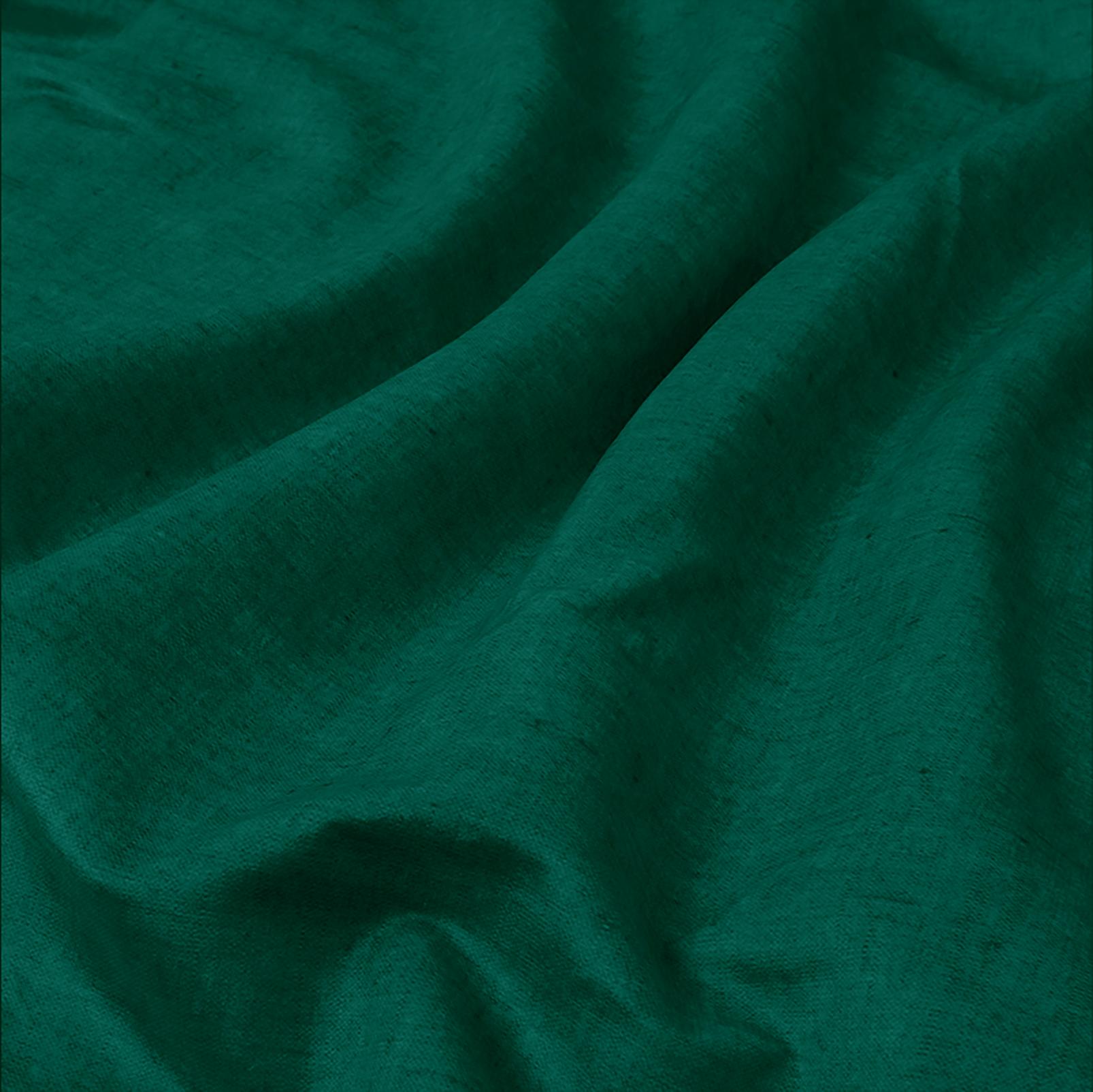Serenity Bottle Green Curtains fabric close up image