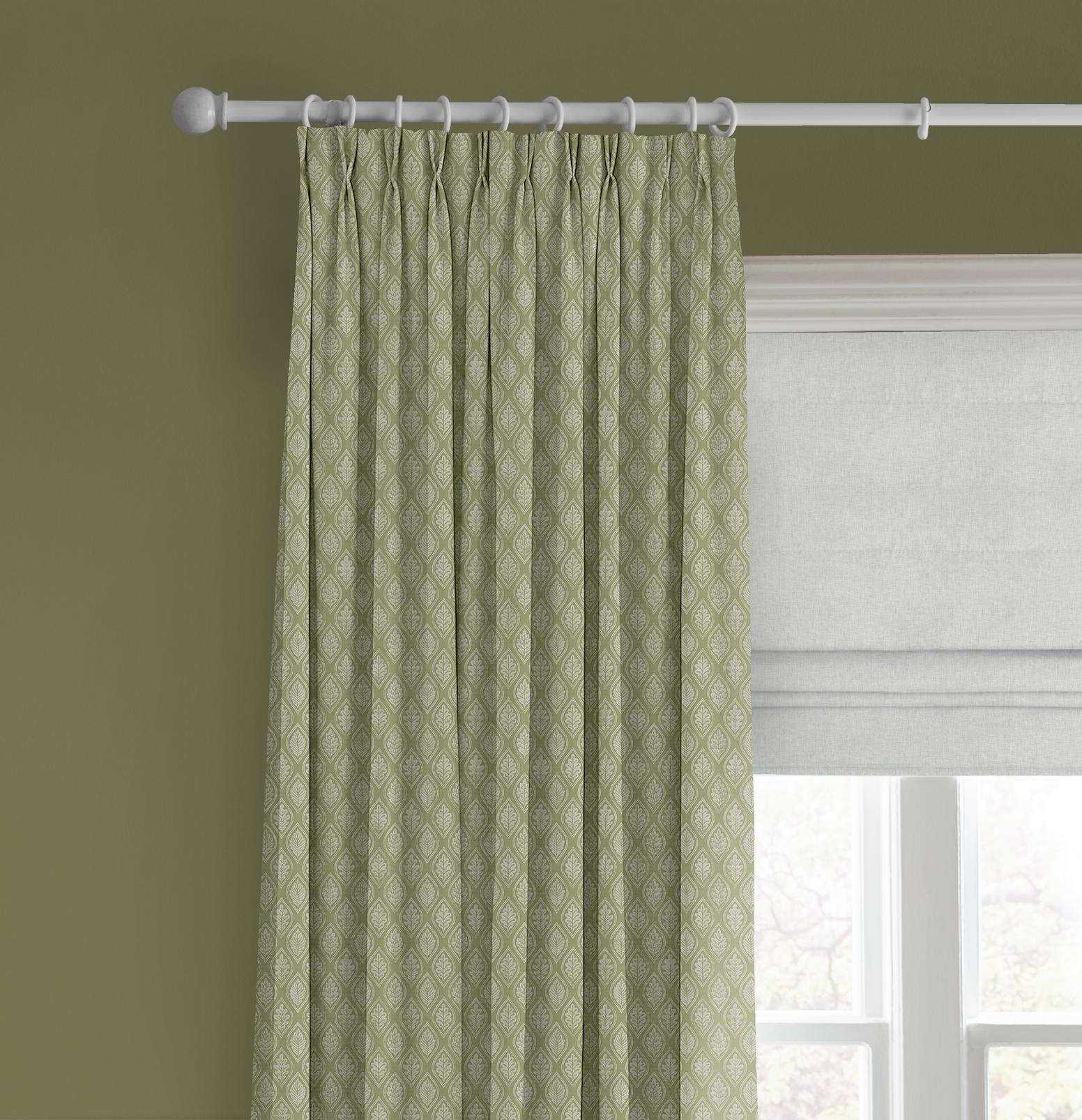 Edo Dark Sage Curtain - 143660cur_CAMEO_Edo_Dark_Sage_116065_Campanile_Ivory_110248_Military_Operation.jpg