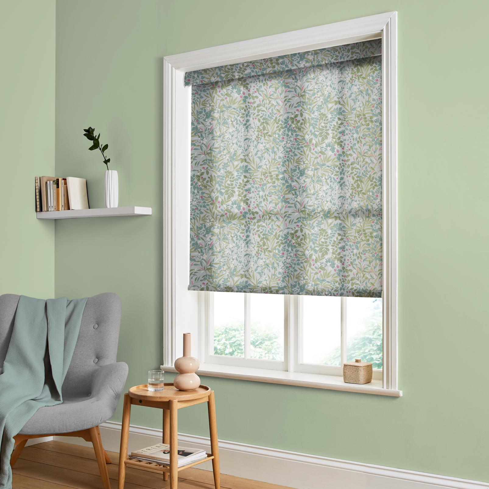Reverie Mist Light Filtering Sample - 143640rol_ROOMSET_Reverie_Mist_Roller_Blind_145292_Willow.jpg