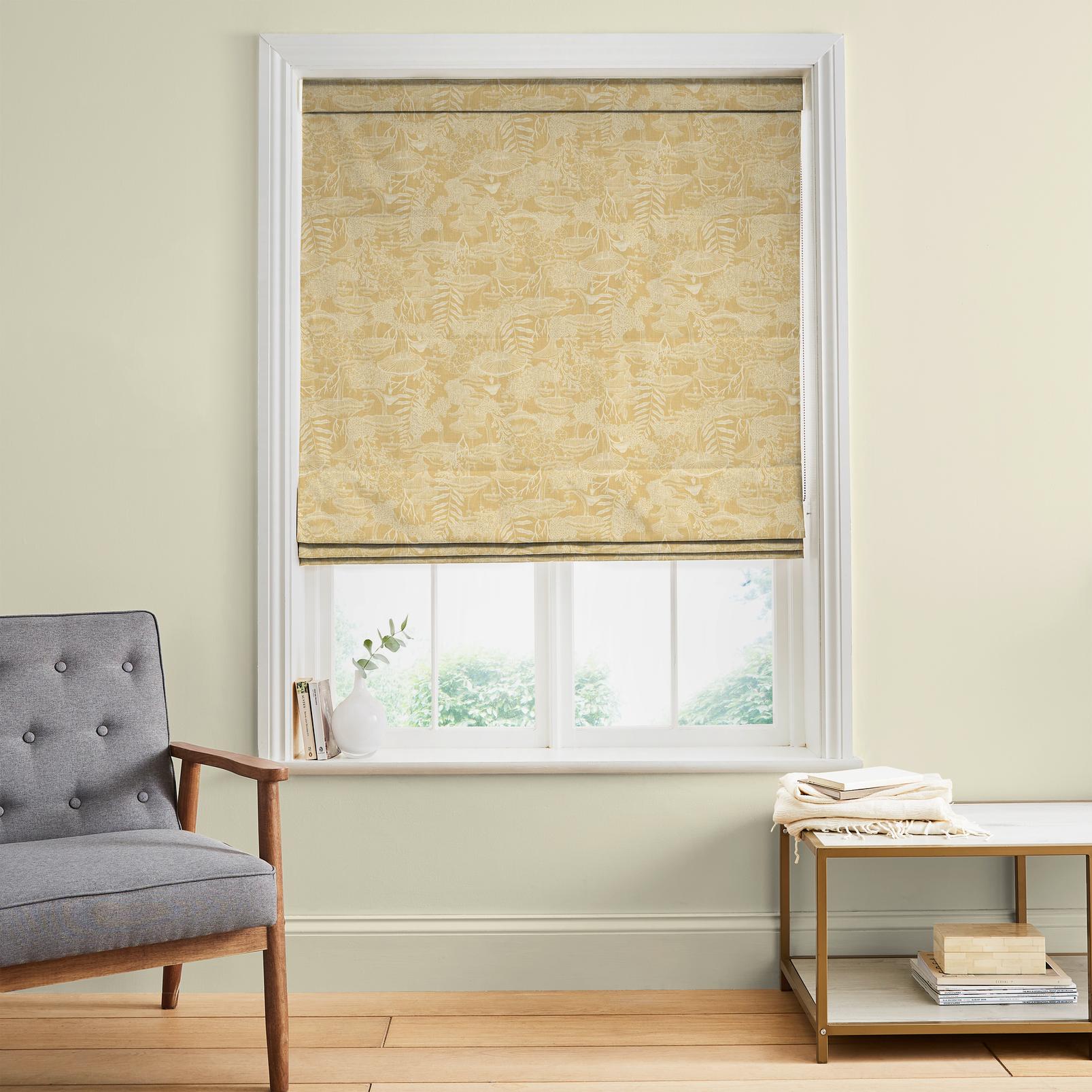 Fungi Folklore Crème Brûlée Roman Blind - 143678rom_ROOMSET_01Fungi_Folklore_Creme_Brulee_109025_Blanc.jpg