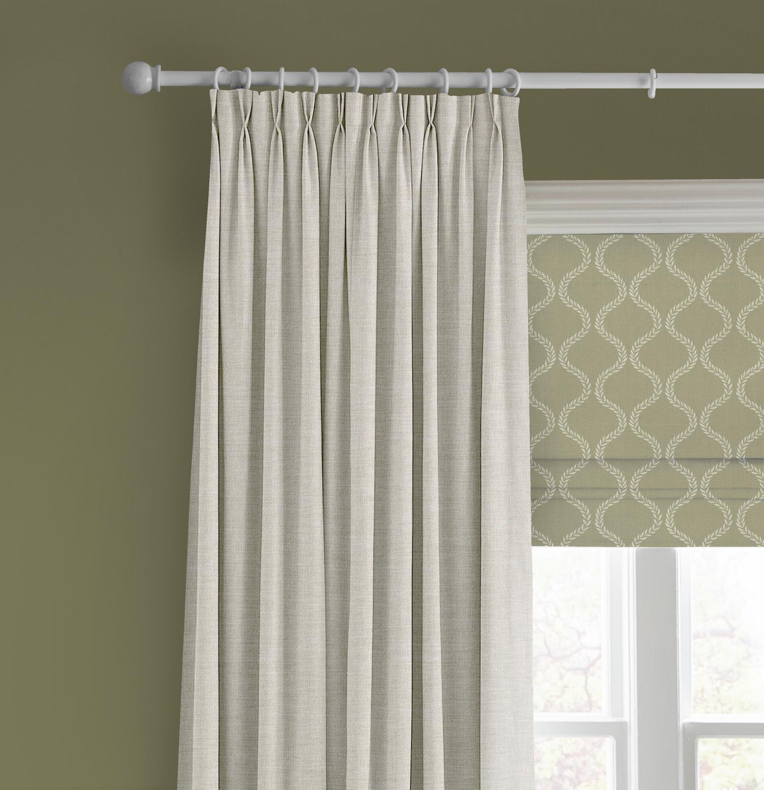 Laurel Leaf Trellis Sage Roman Blind - 143672rom_CAMEO_Laurel_Leaf_Trellis_Sage_140151_Anqa_Sand_110248_Military_Operation.jpg