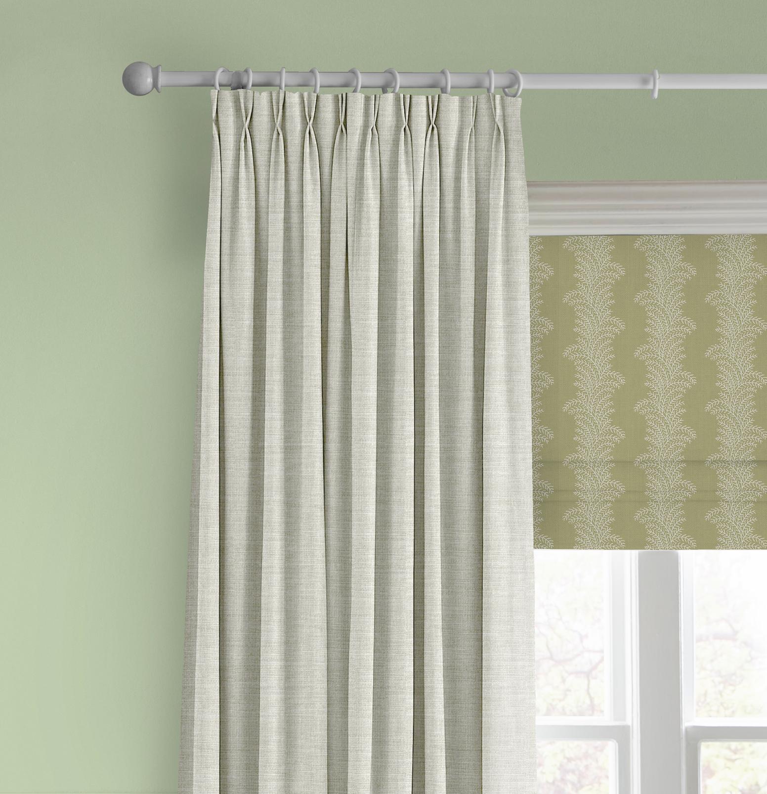 Whispering Fern Dark Sage Roman Blind - 143636rom_CAMEO_Whispering_Fern_Dark_Sage_116220_Wallace_Chalk_145292_Willow.jpg