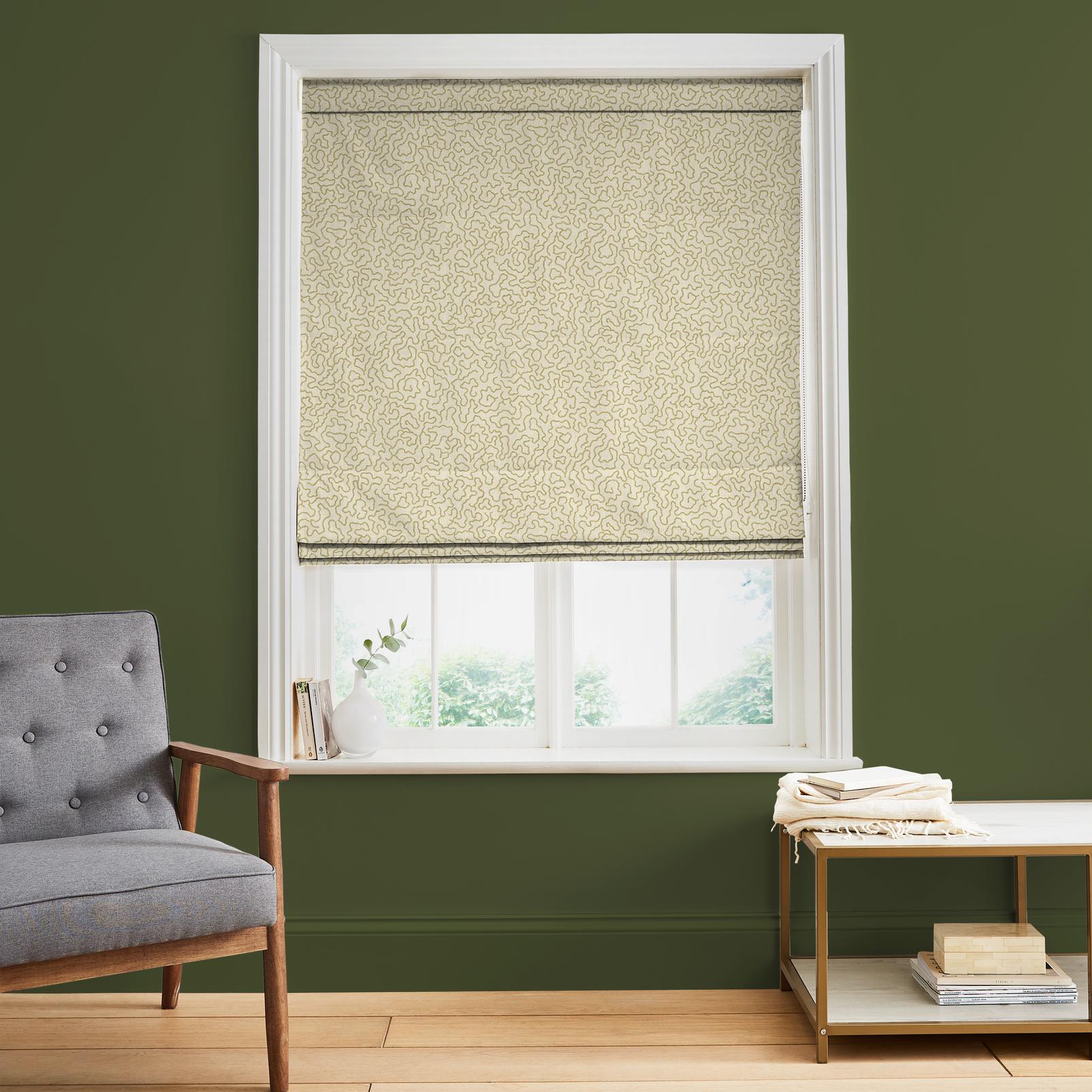 Watery Lane Linen Roman Blind - 143654rom_ROOMSET_Watery_Lane_Linen_145284_Forest.jpg
