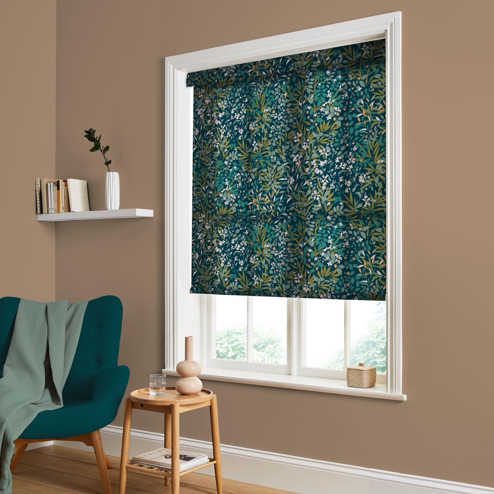 Reverie Navy Light Filtering Sample - 143643rol_ROOMSET_Reverie_Navy_Roller_Blind_109254_Chesterfield.jpg