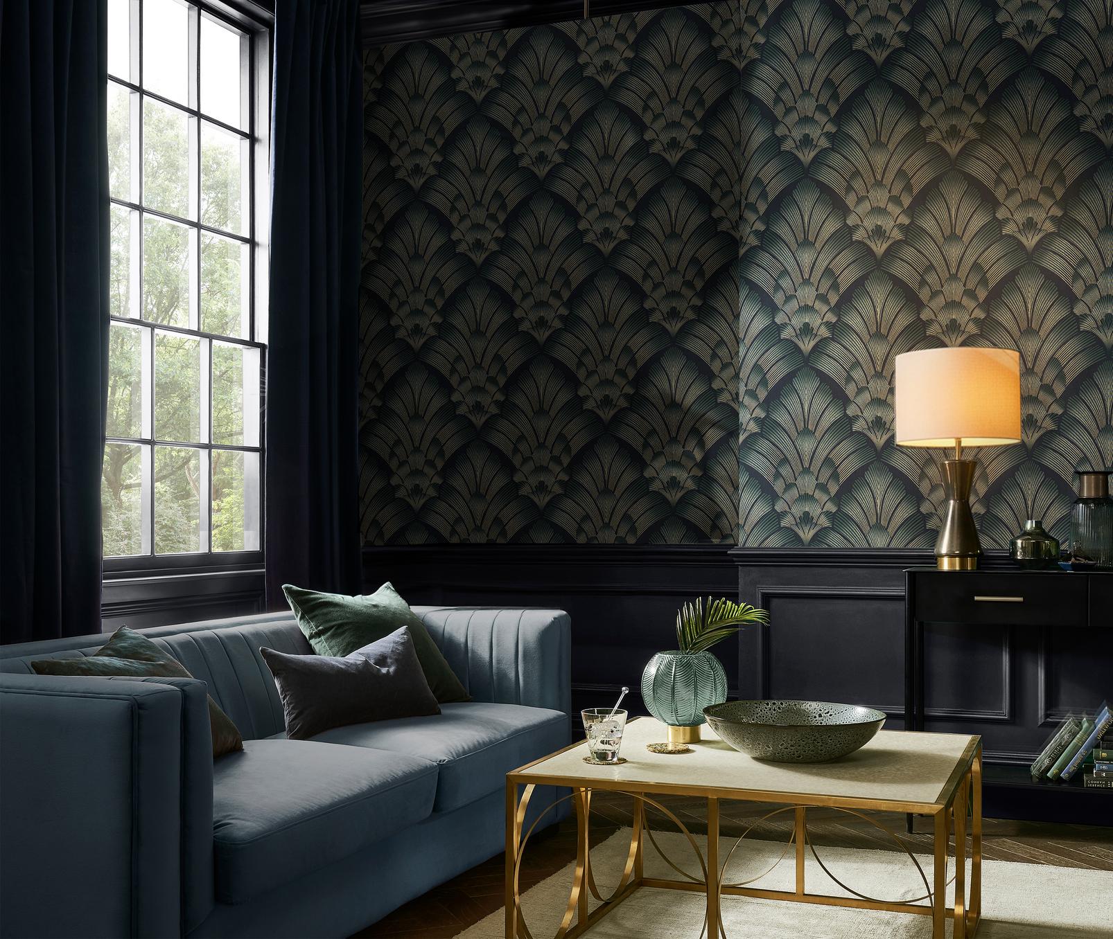 Renaissance Petrol Wallpaper - 143544_ROOMSET_01.jpg