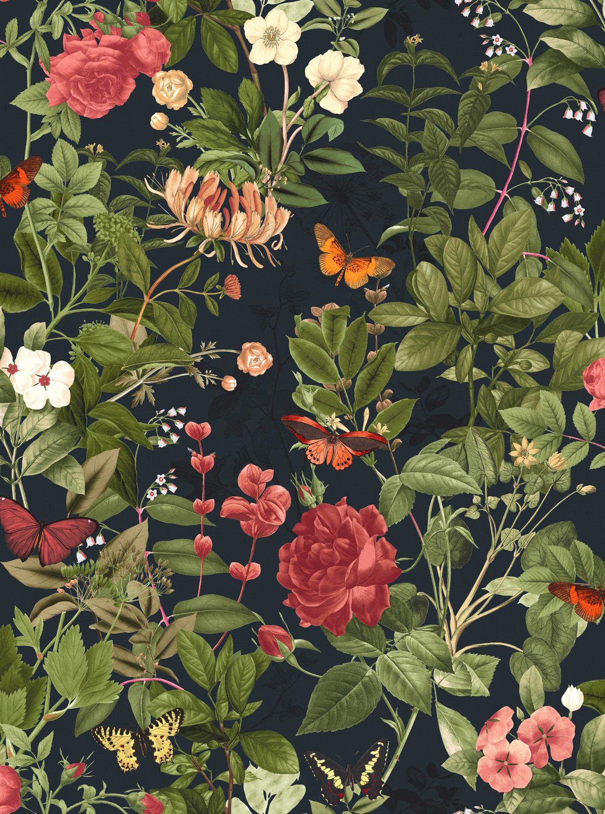 Bodnant Garden Navy Wallpaper - 143505_TILE_01.jpg