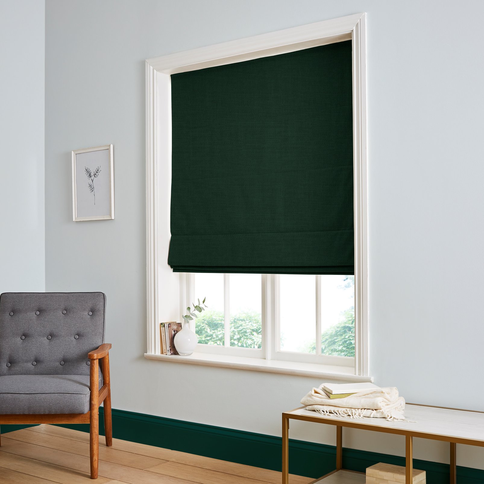 Wallace Forest Green Roman Blind - 116228rom_ROOMSET_01.jpg