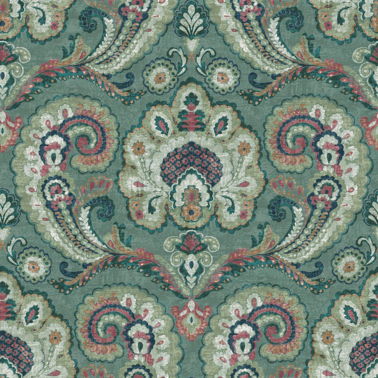 Paisley Tapestry Petrol Wallpaper - 143515_TILE_01.jpg