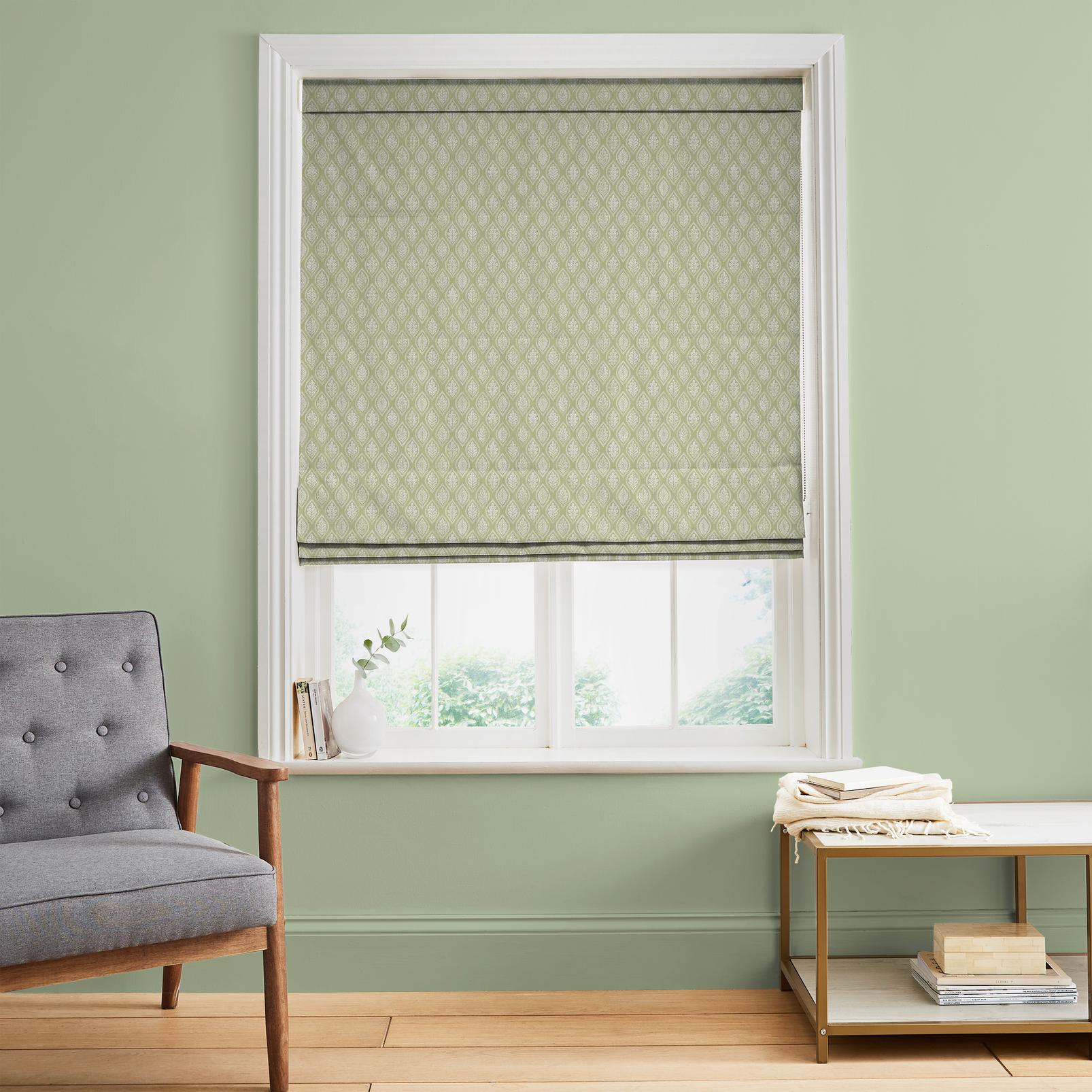 Edo Dark Sage Roman Blind - 143660rom_ROOMSET_Edo_Dark_Sage_145292_Willow.jpg