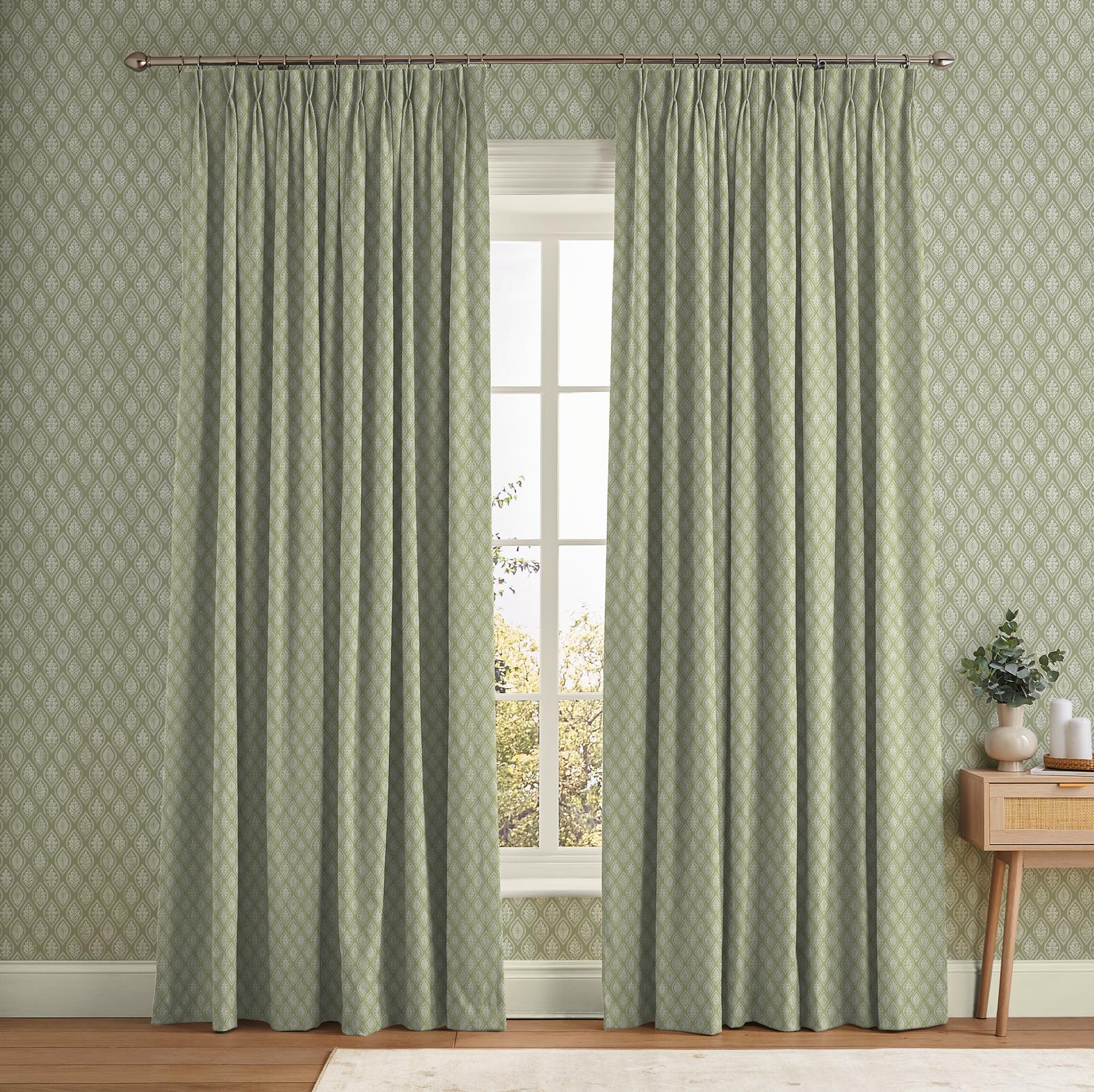 Edo Dark Sage Curtain - 143660cur_ROOMSET_Edo_Dark_Sage_143525_Edo_Dark_Sage_Blanc.jpg