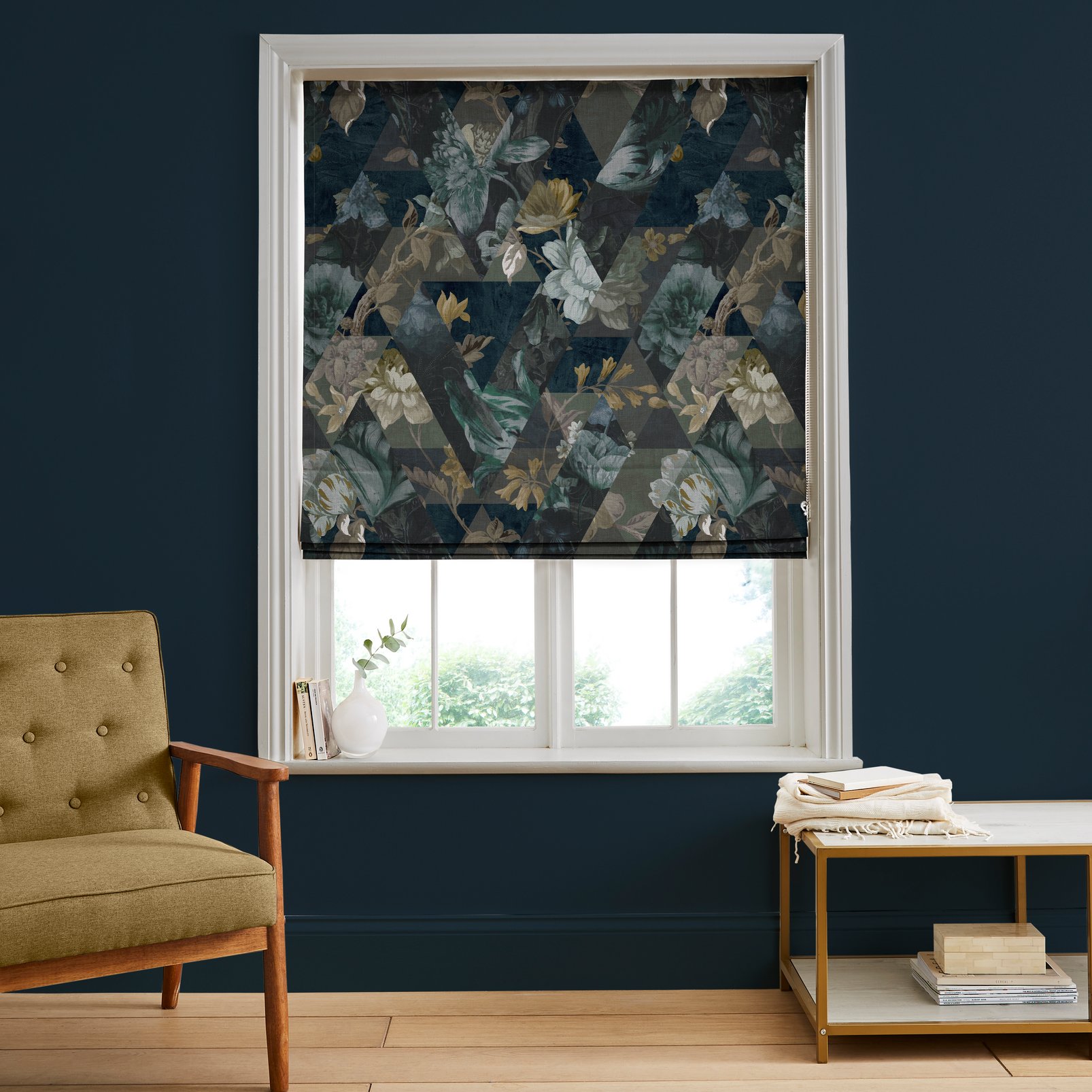 Timepiece Midnight Roman Blind - 116298rom_ROOMSET_01.jpg