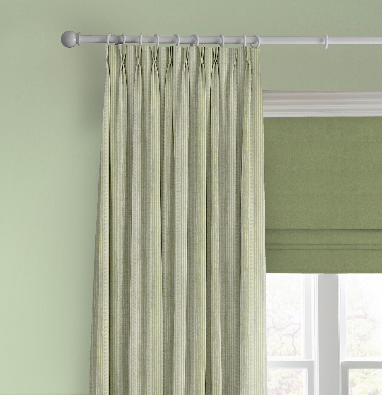 Willow Path Stripe Sage Curtain - 143684cur_CAMEO_Willow_Path_Stripe_Sage_116064_Campanile_Dusky_Green_145292_Willow.jpg