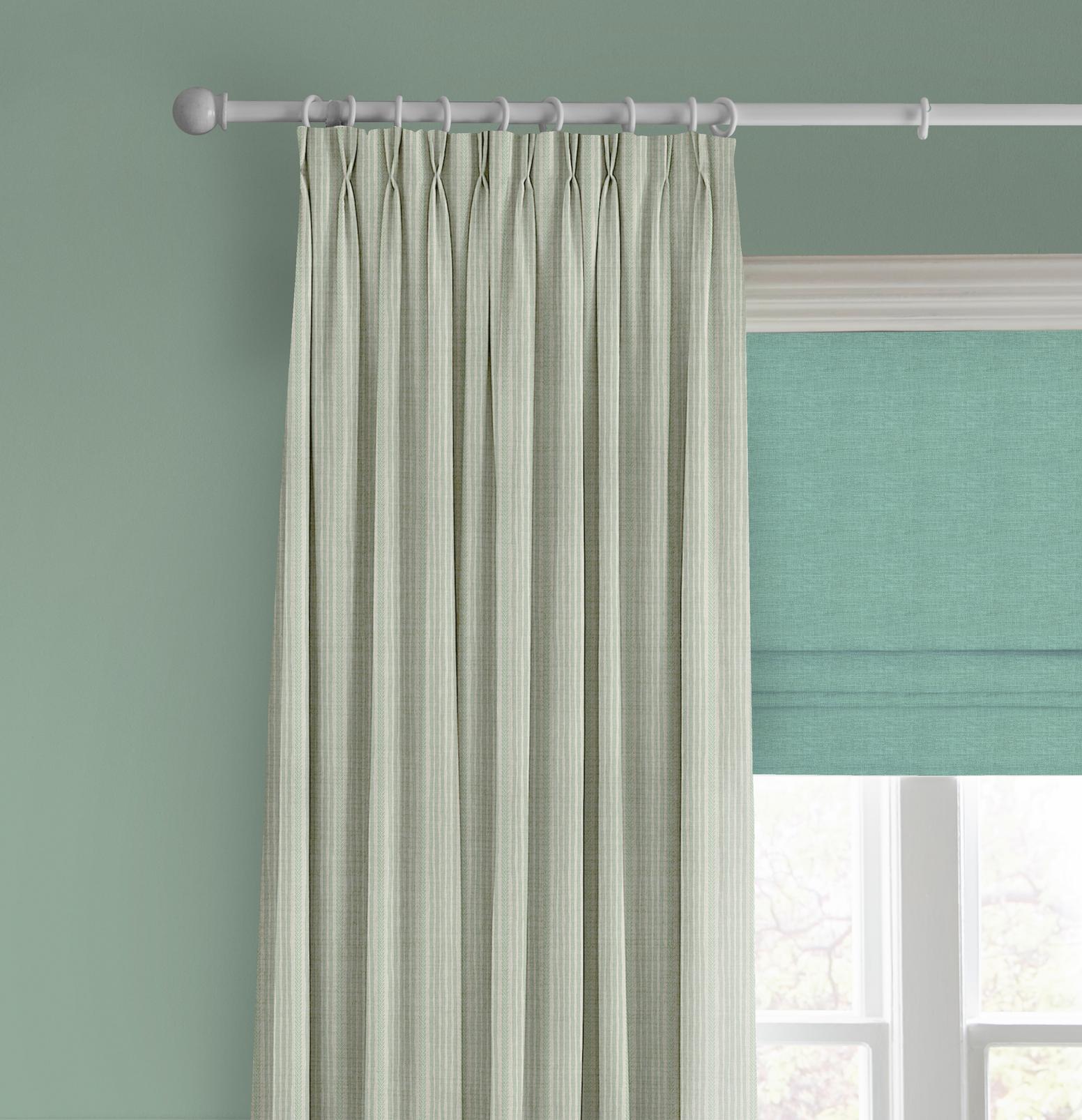 Willow Path Stripe Mist Curtain - 143681cur_CAMEO_Willow_Path_Stripe_Mist_116244_Wallace_Spring_Green_145276_Mist.jpg