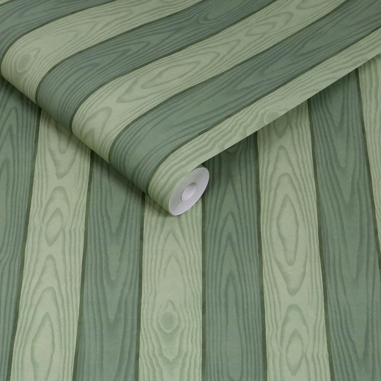 Kate Berry Moire Faux Bois Moss Wallpaper - 145755_ROLLSHOT_01.jpg