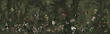 Whispering Tropics Forest Panoramic Bespoke Mural