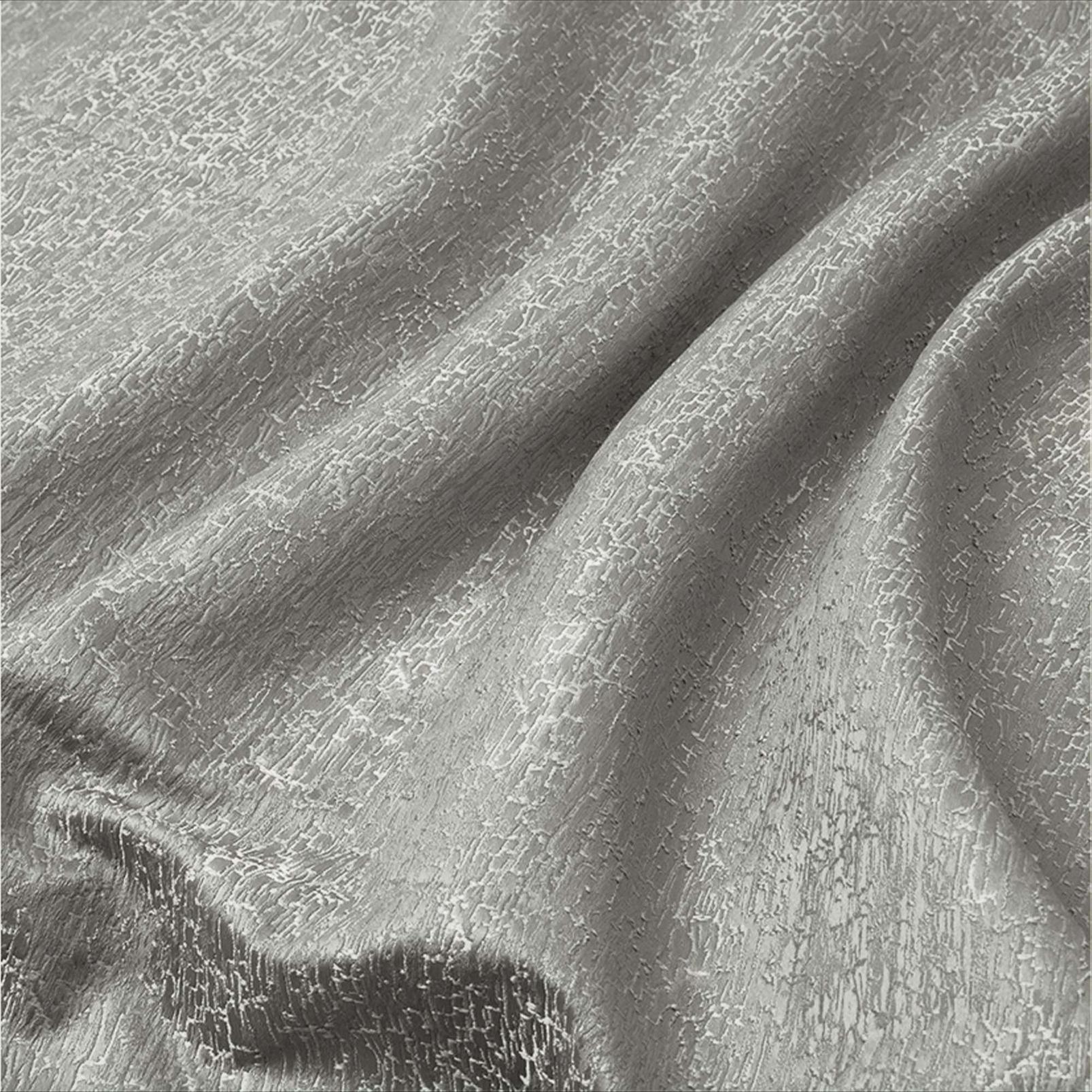 Dream Soft Grey Curtains fabric close up image