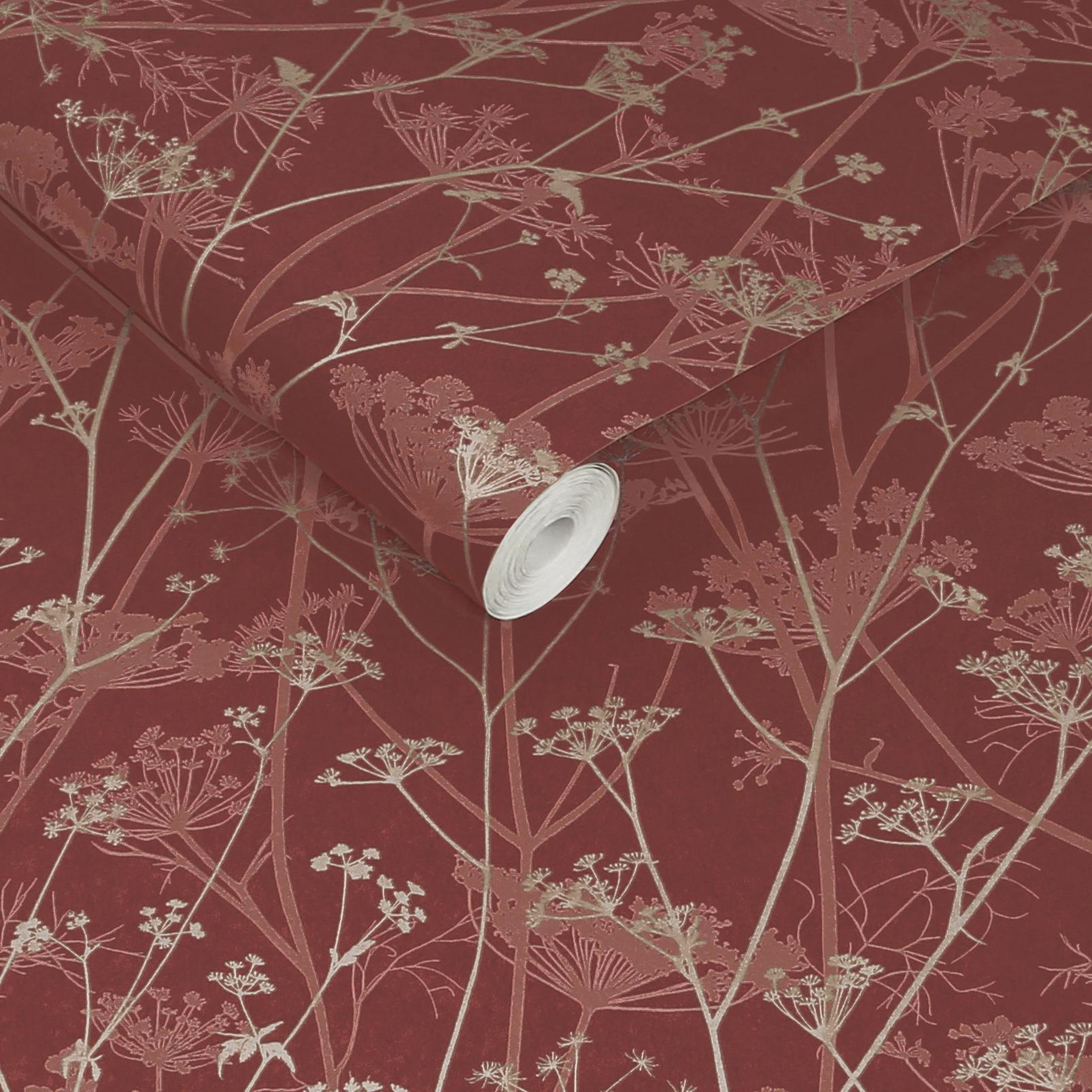 Clarissa Hulse Wild Chervil Madder & Pewter Wallpaper - 147005_ROLLSHOT_WILD CHERVIL MADDER & PEWTER_01.jpg