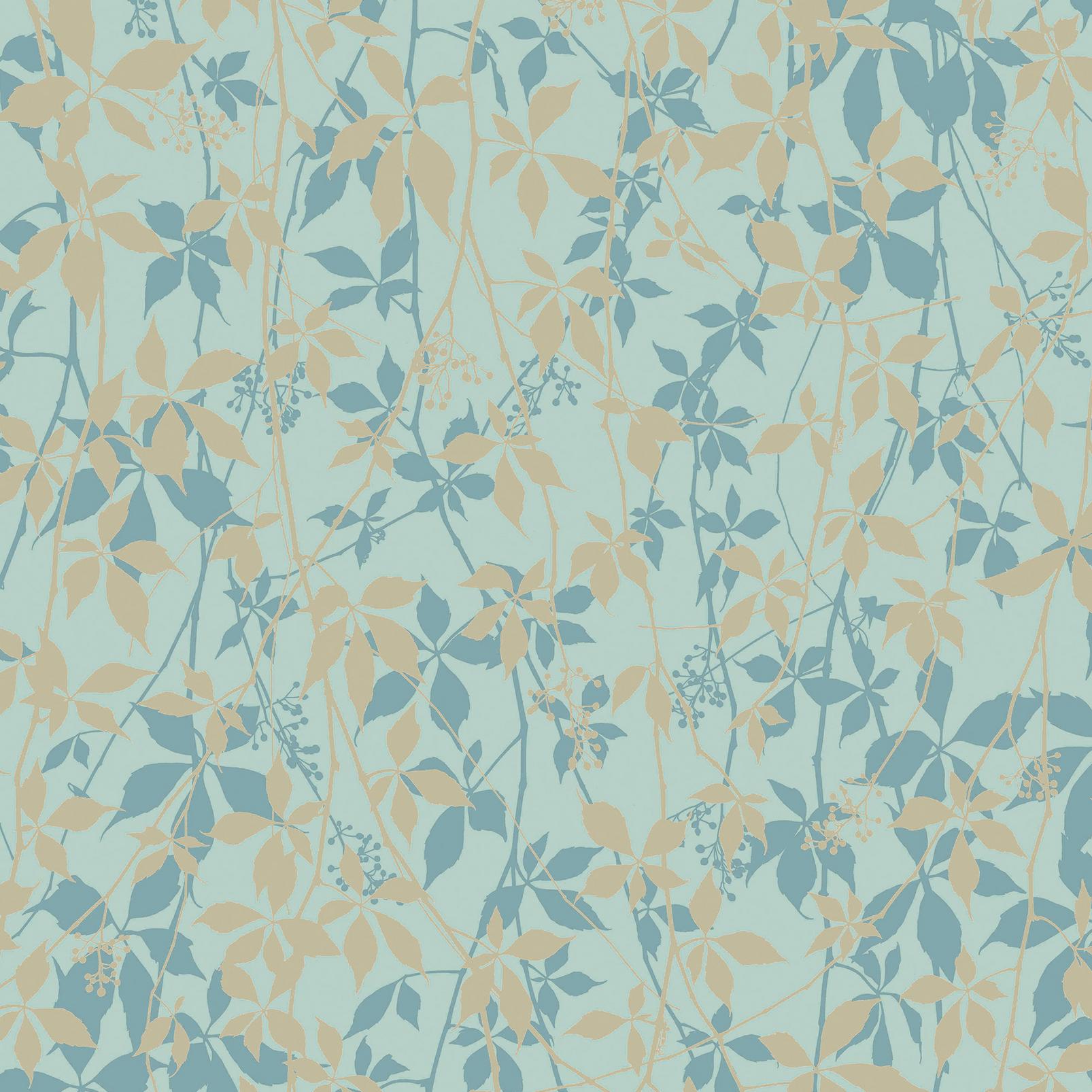 Clarissa Hulse Virginia Creeper Powder Blue & Gold Wallpaper - 147011_TILE_VIRGINIA CREEPER_POWDER BLUE & SOFT GOLD_01.jpg
