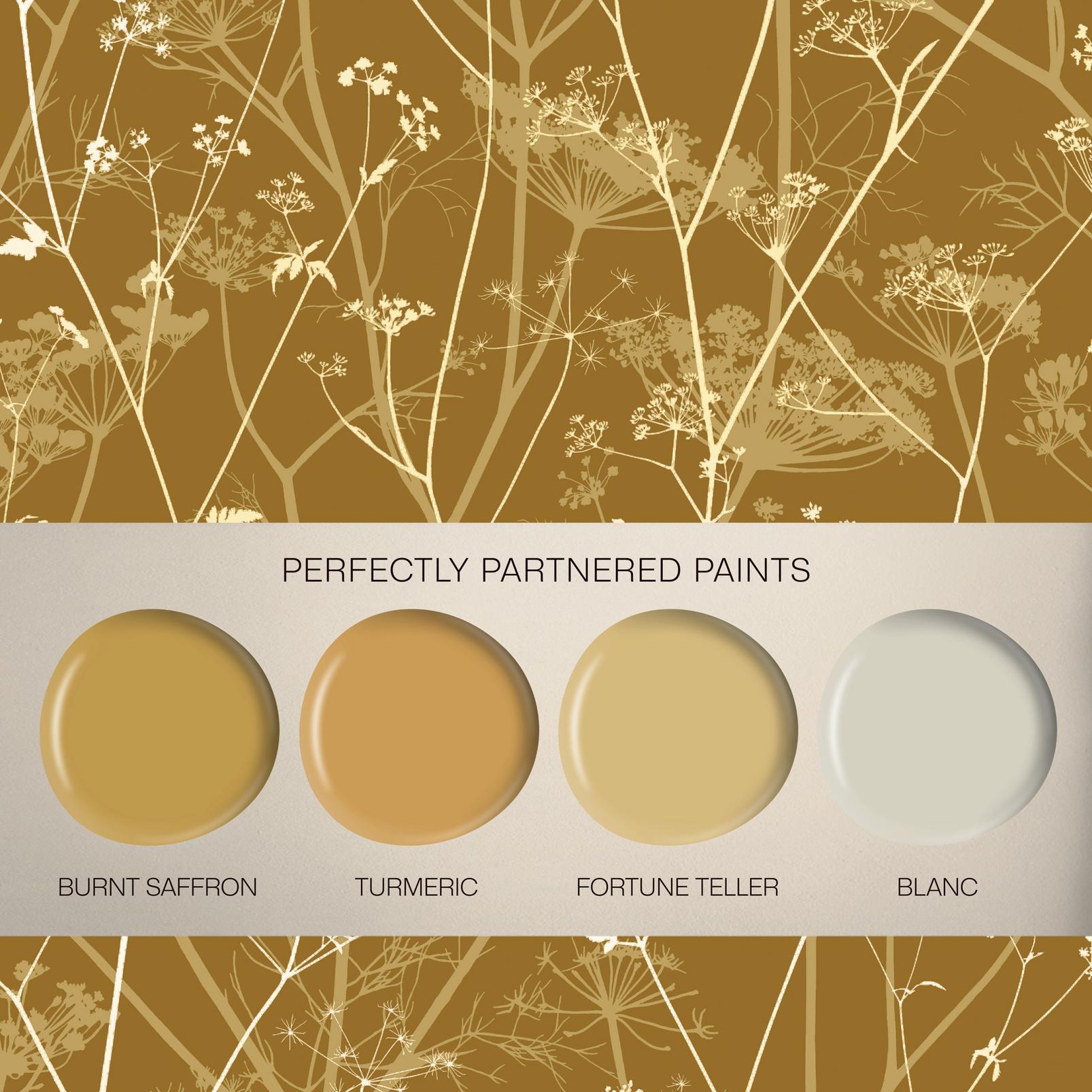 Clarissa Hulse Wild Chervil Mustard & Pewter Wallpaper - 147004_FLATLAY_WILD CHERVIL_MUSTARD & PEWTER_01.jpg