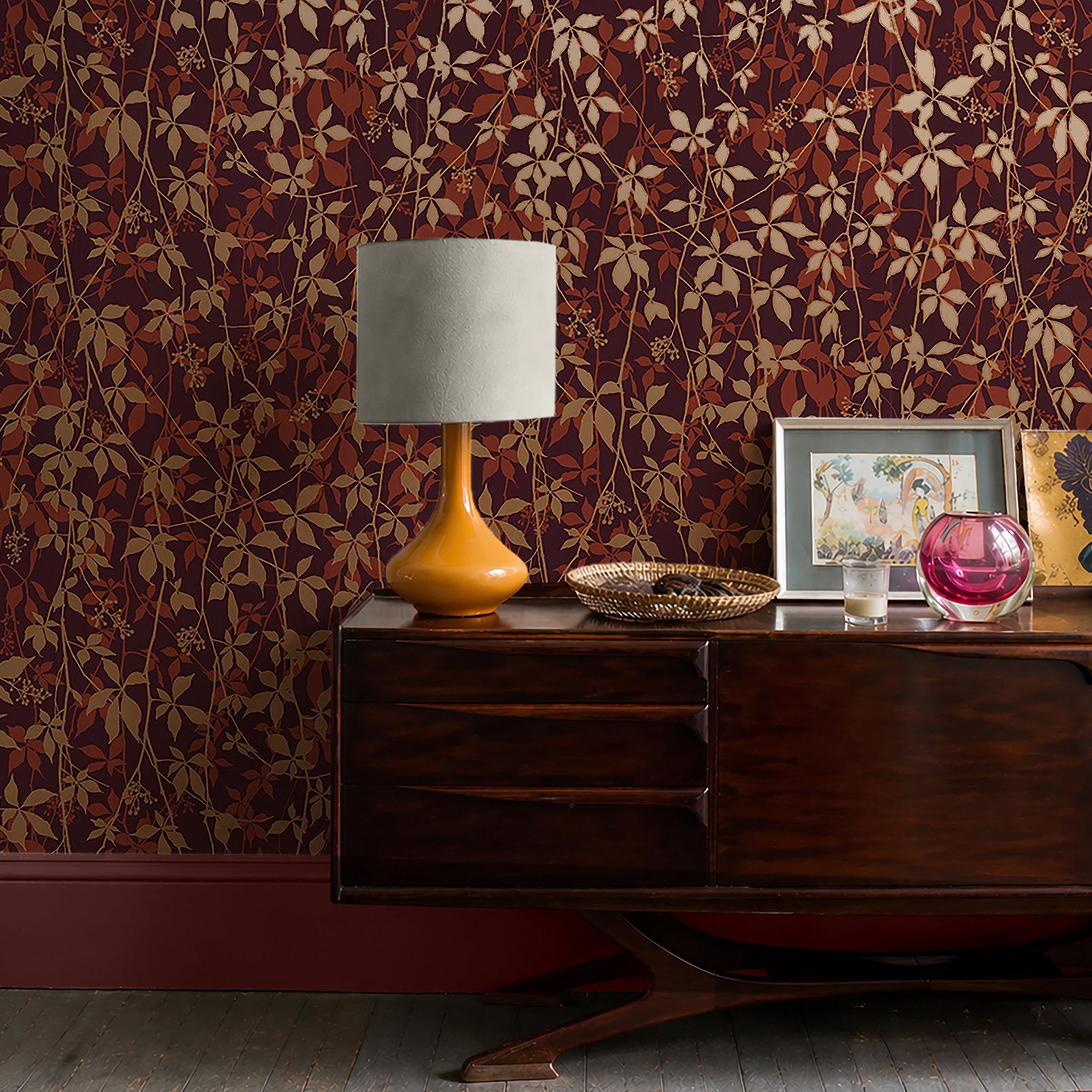 Clarissa Hulse Virginia Creeper Russet & Copper Wallpaper - 147006_ROOMSET_VIRGINIA CREEPER RUSSET & COPPER_01.jpg