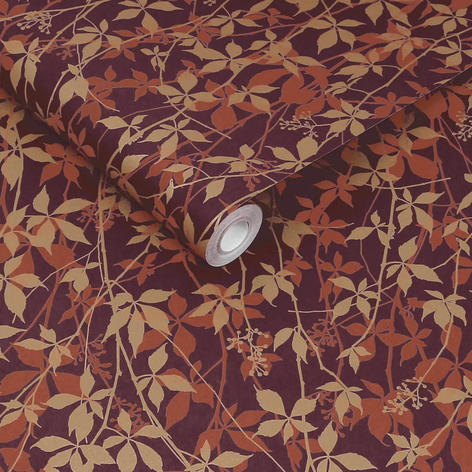Clarissa Hulse Virginia Creeper Russet & Copper Wallpaper - 147006_ROLLSHOT_VIRGINIA CREEPER RUSSET & COPPER_01.jpg