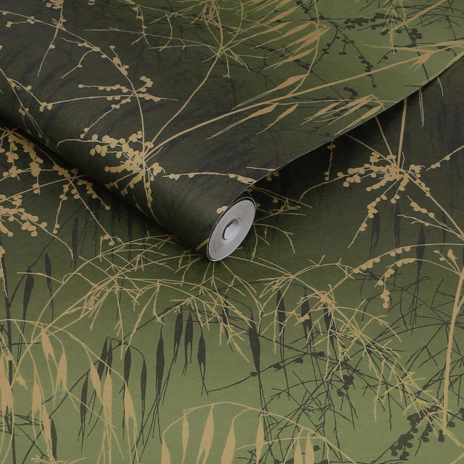 Clarissa Hulse Meadow Grass Olive Wallpaper - 146995_ROLLSHOT_MEADOW GRASS OLIVE_01.jpg