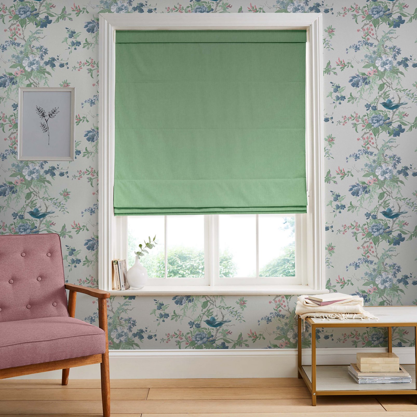 Opulence Mint Roman Blind - 116182rom_ROOMSET_01.jpg
