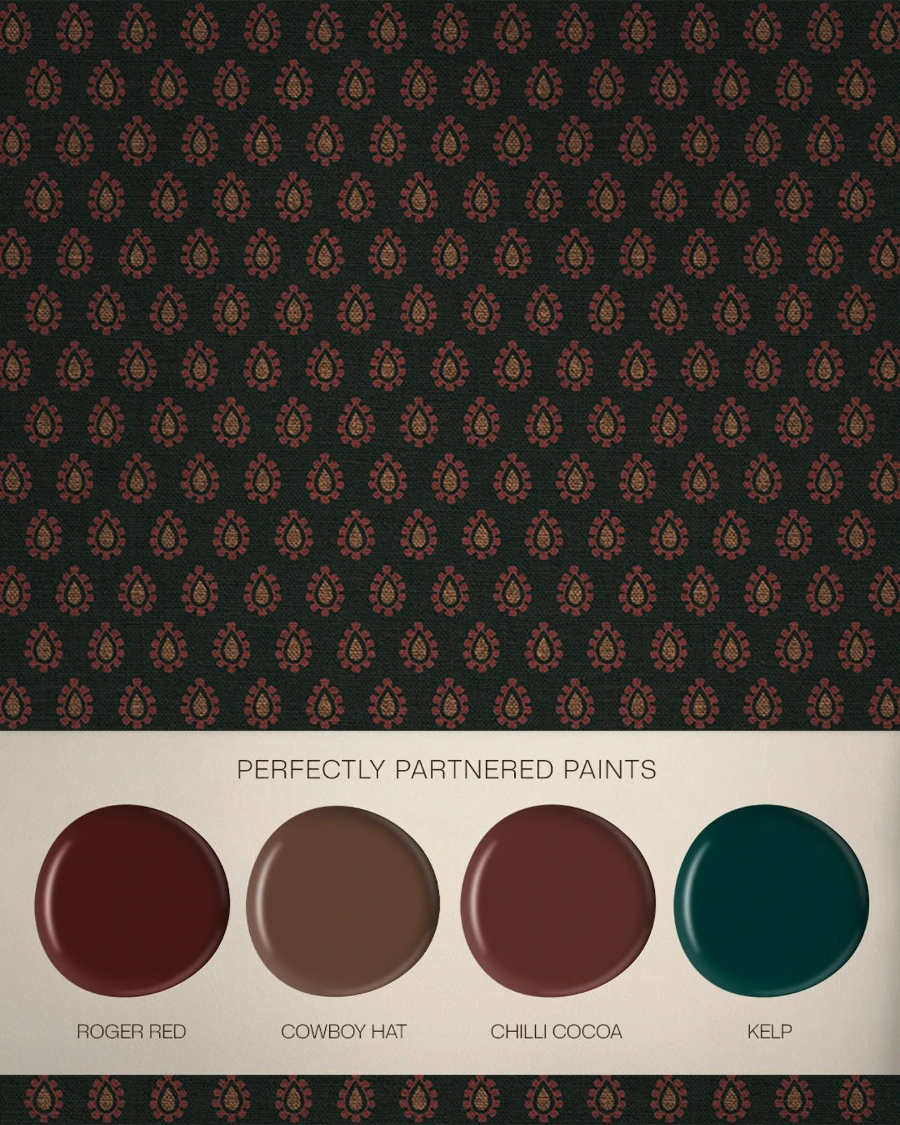 Dobby Petrol Wallpaper - 146384_FLATLAY_DOBBY_PETROL_ROGERRED_COWBOYHAT_CHILLICOCOA_KELP.jpg